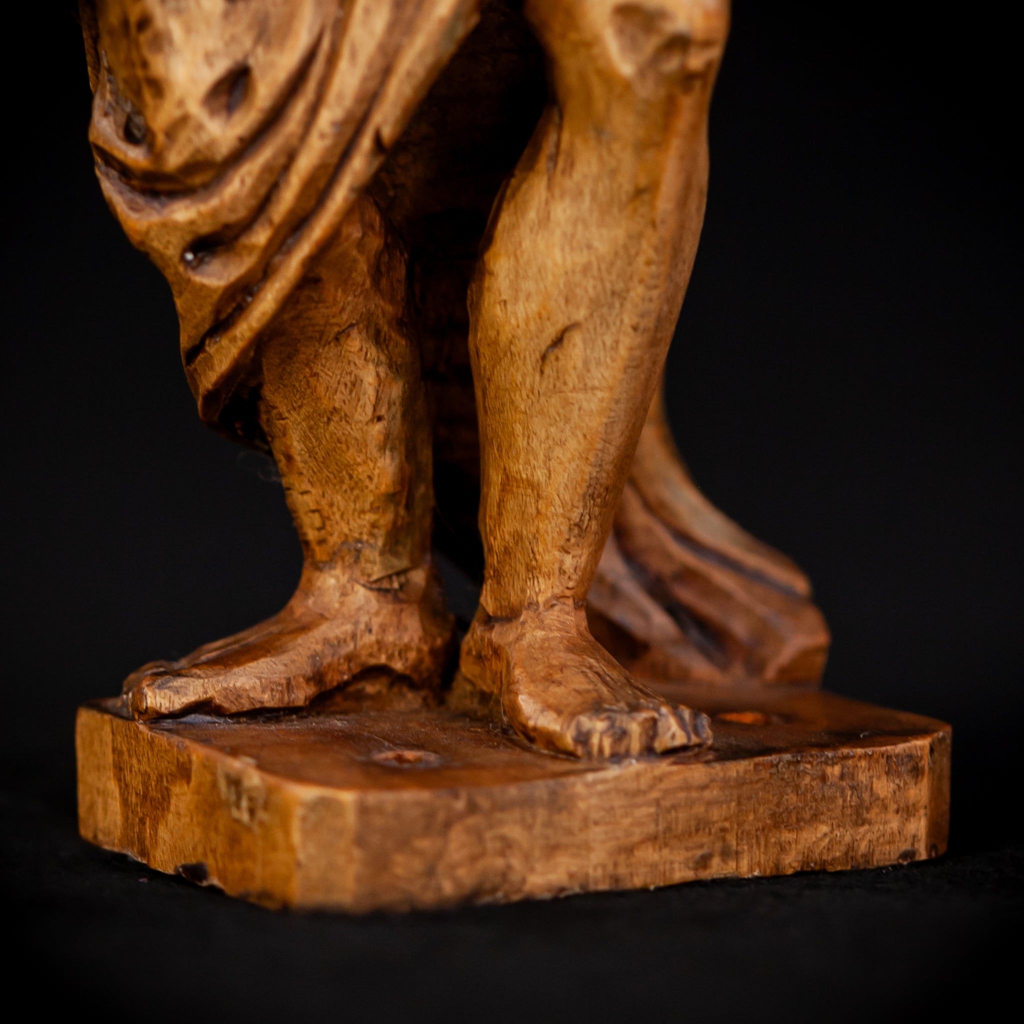 Flagellation of Christ Wooden Antique | 7.1" /18 cm