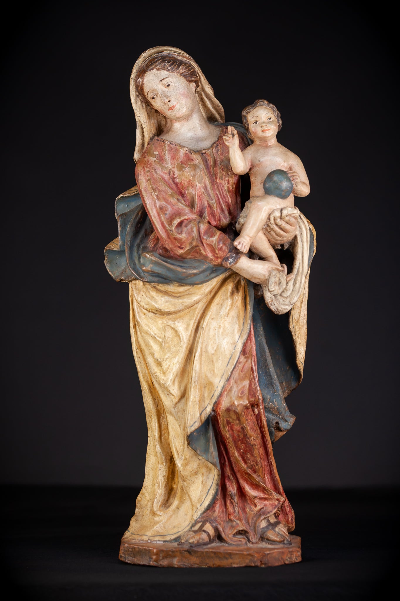 Madonna and Child 1700s Italian Terracotta 23.2”