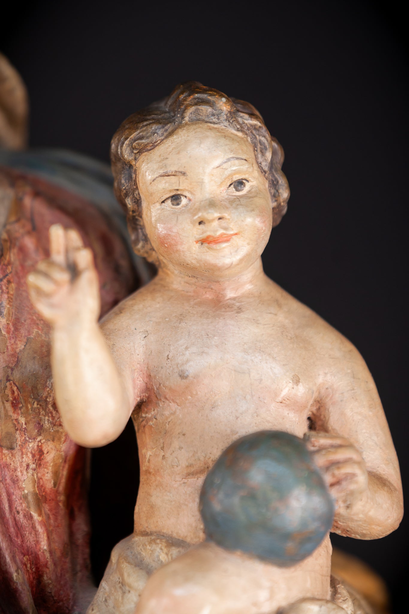 Madonna and Child Italian Terracotta | 1700s Antique | 23.2” / 59 cm