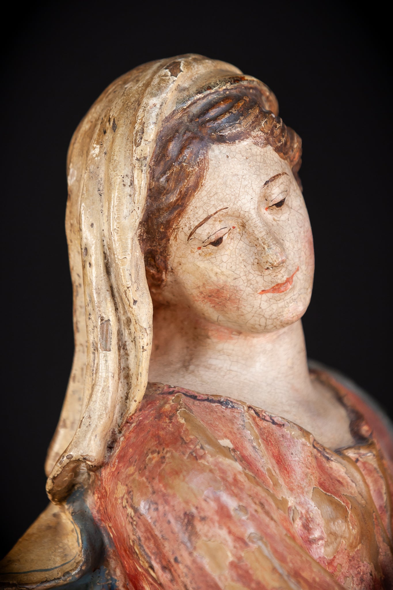 Madonna and Child Italian Terracotta | 1700s Antique | 23.2” / 59 cm