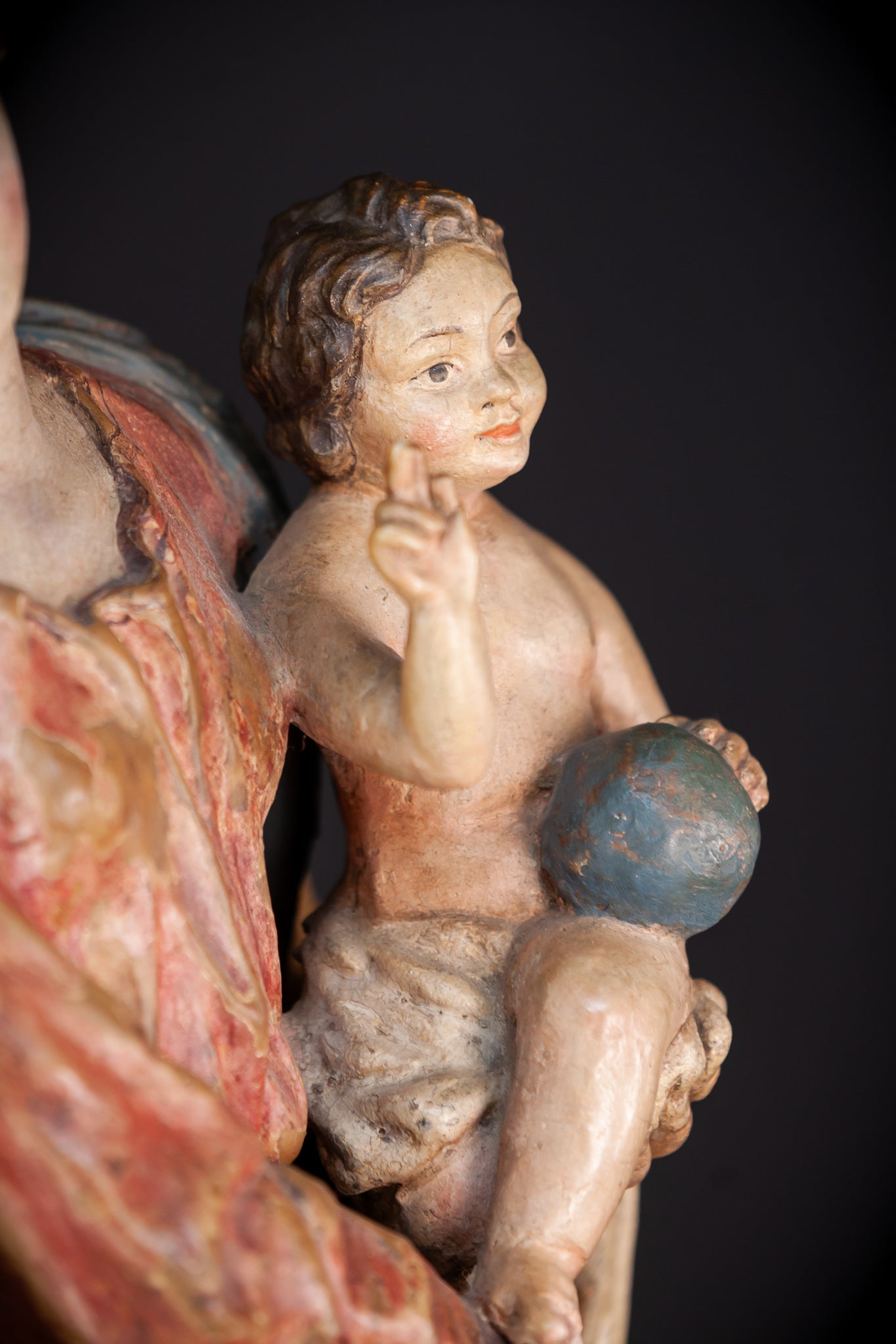 Madonna and Child Italian Terracotta | 1700s Antique | 23.2” / 59 cm