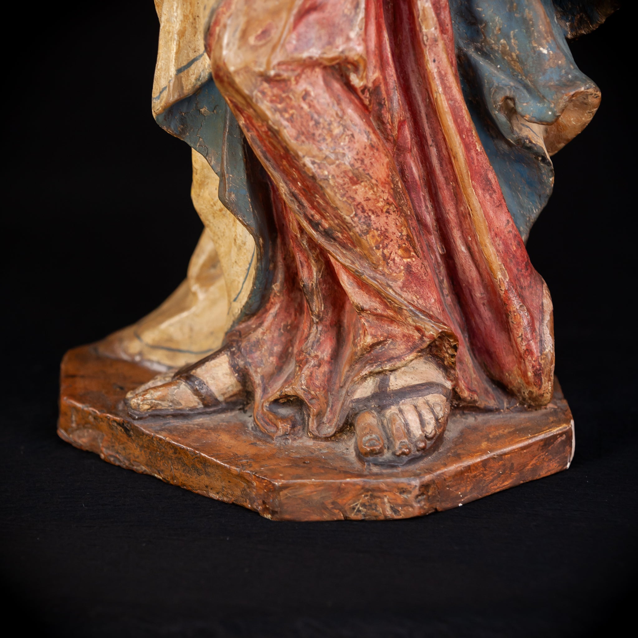 Madonna and Child Italian Terracotta | 1700s Antique | 23.2” / 59 cm