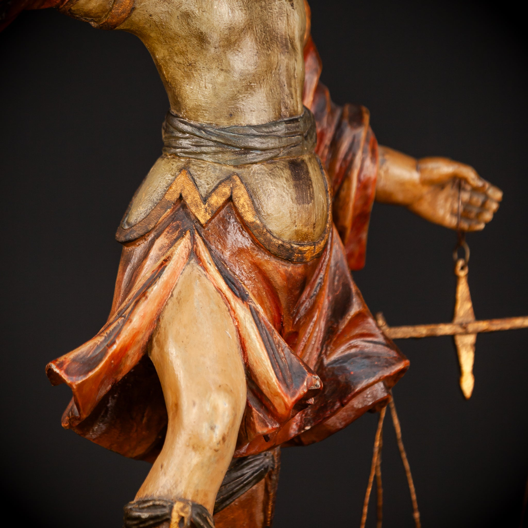 St Michael The Archangel Wooden | 1800s Antique | 24" / 61 cm