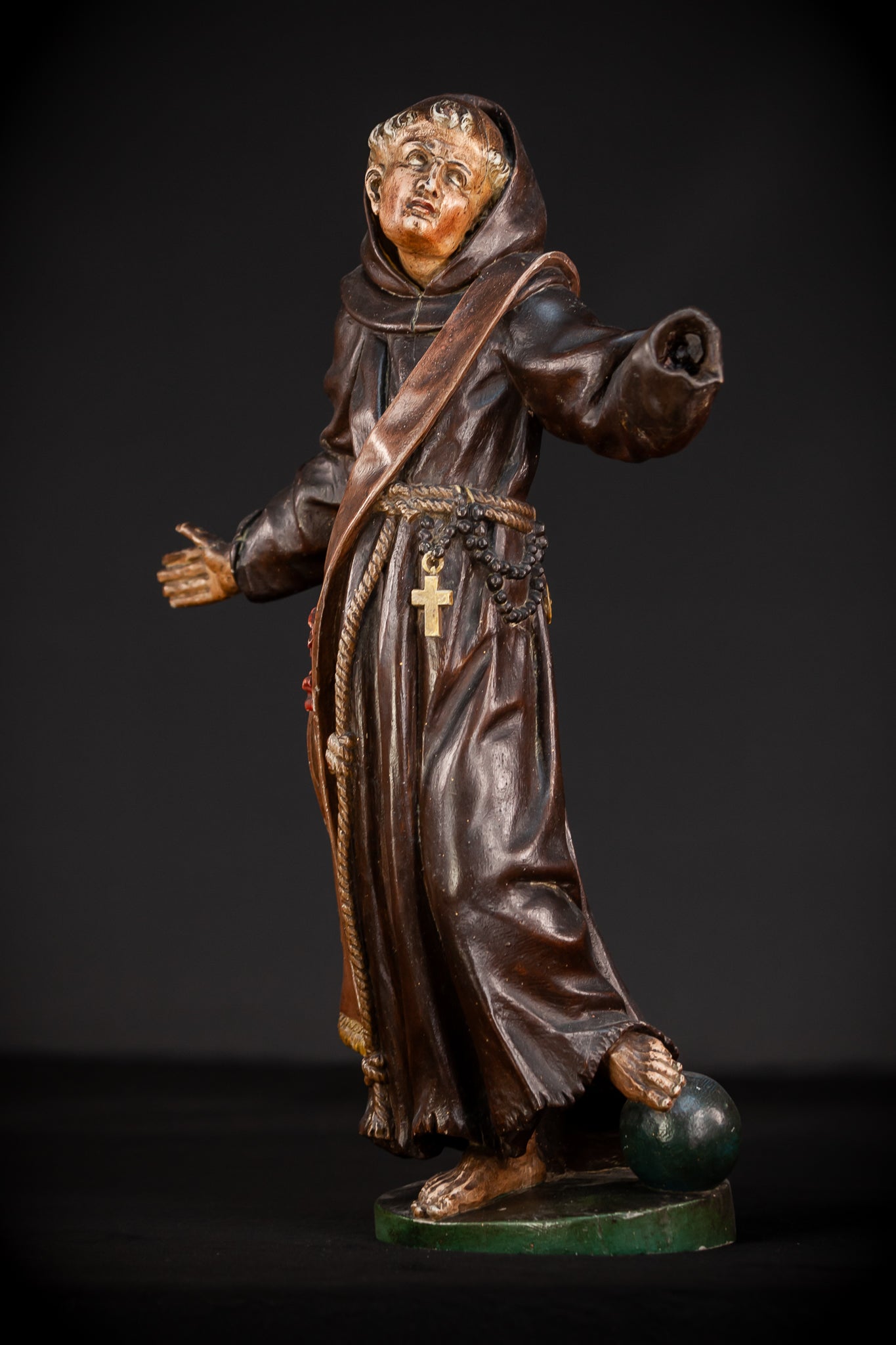 Saint Francis of Assisi Wooden | 1700s Antique | 20.1” / 51 cm