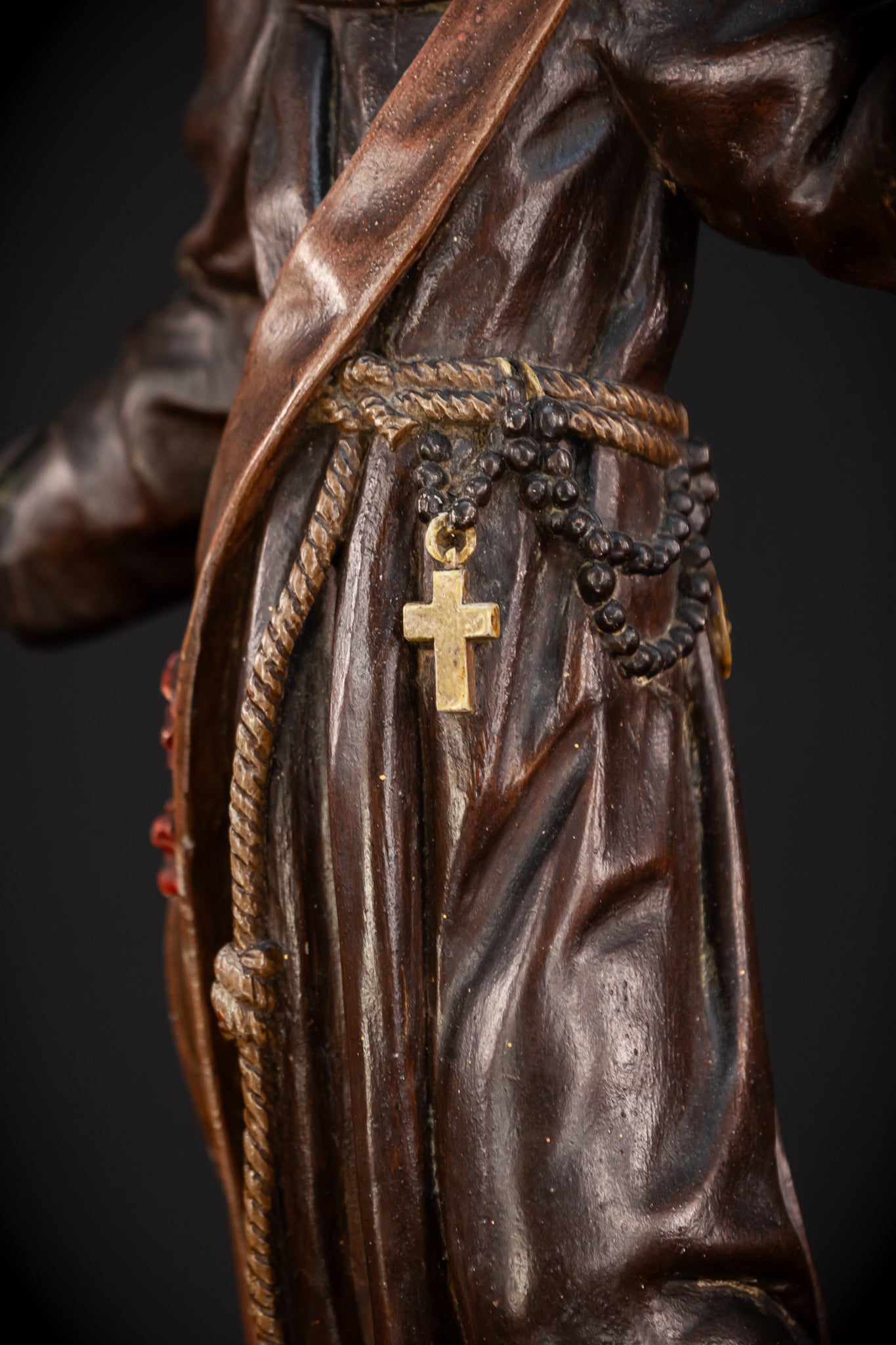 Saint Francis of Assisi Wooden | 1700s Antique | 20.1” / 51 cm