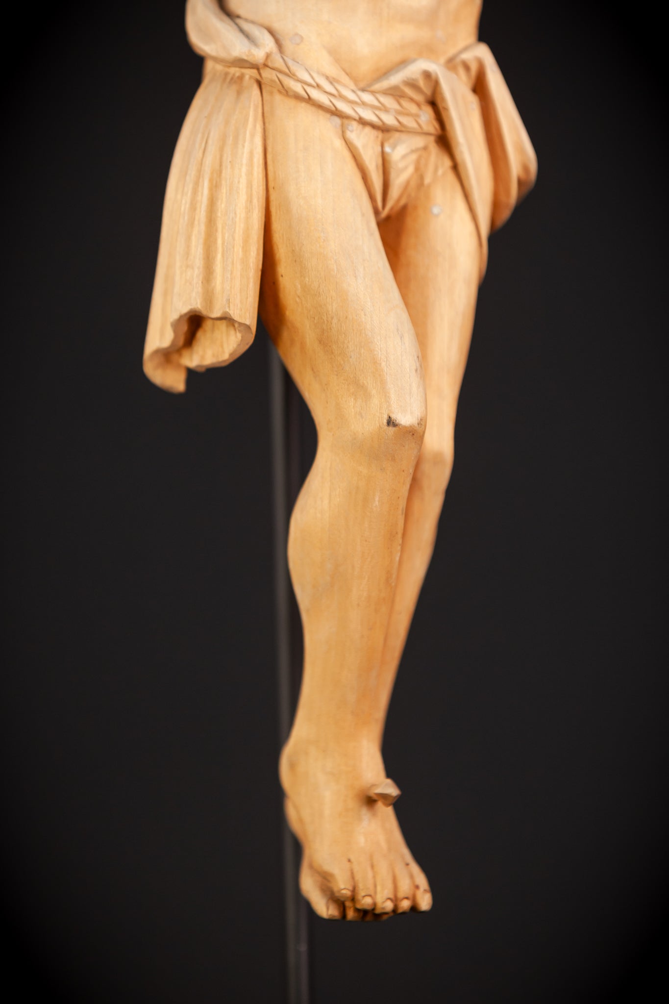 Corpus Christi Wooden Sculpture | Early 1900s Antique | 14.2" / 36 cm