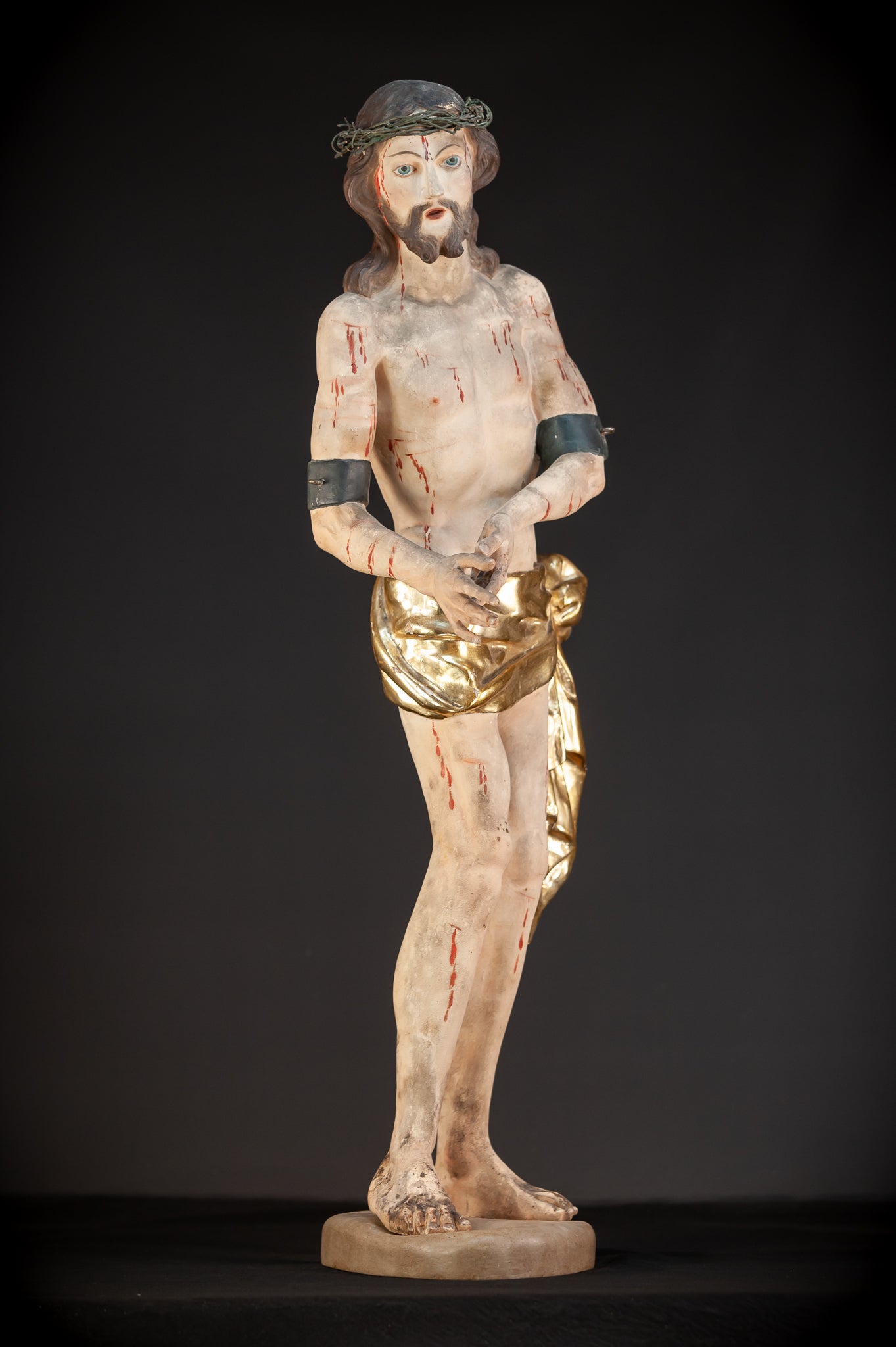 Flagellation of Christ Wooden Sculpture | 1600s / 1700s Antique | 36.6" / 93 cm