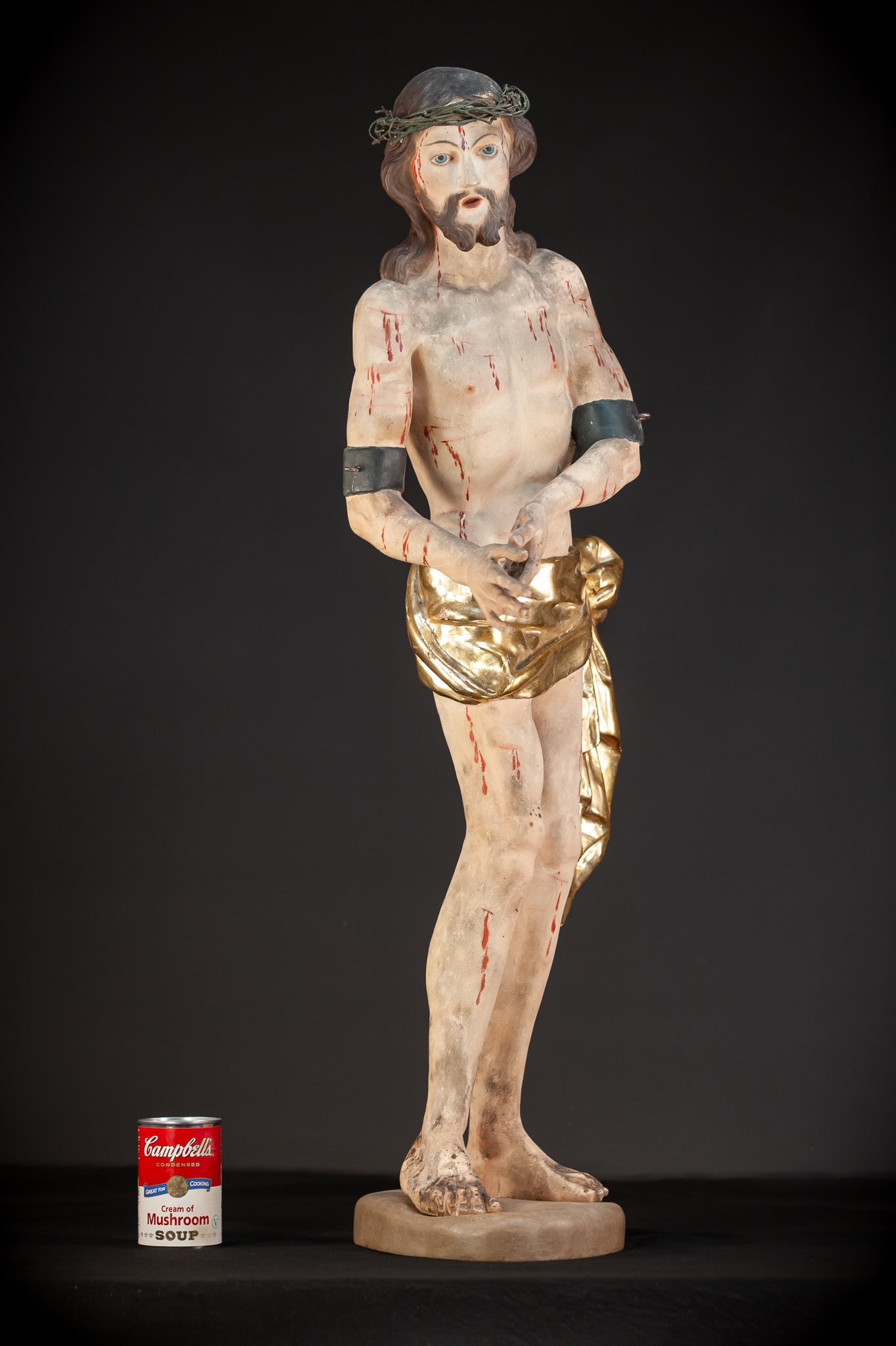 Flagellation of Christ Wooden Sculpture | 1600s / 1700s Antique | 36.6" / 93 cm