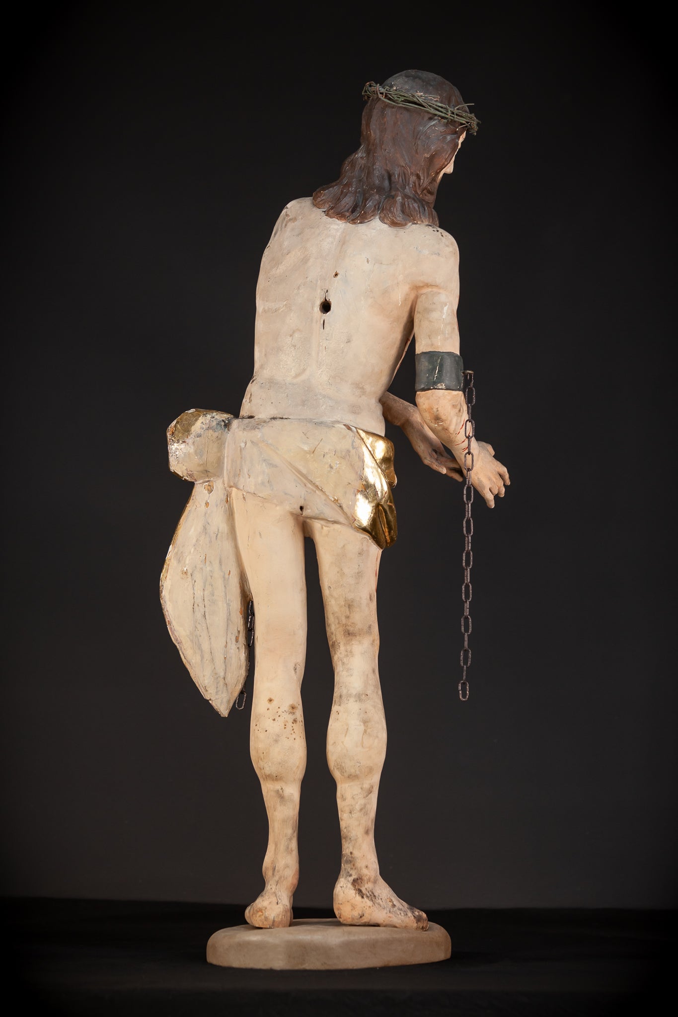 Flagellation of Christ Wooden Sculpture | 1600s / 1700s Antique | 36.6" / 93 cm