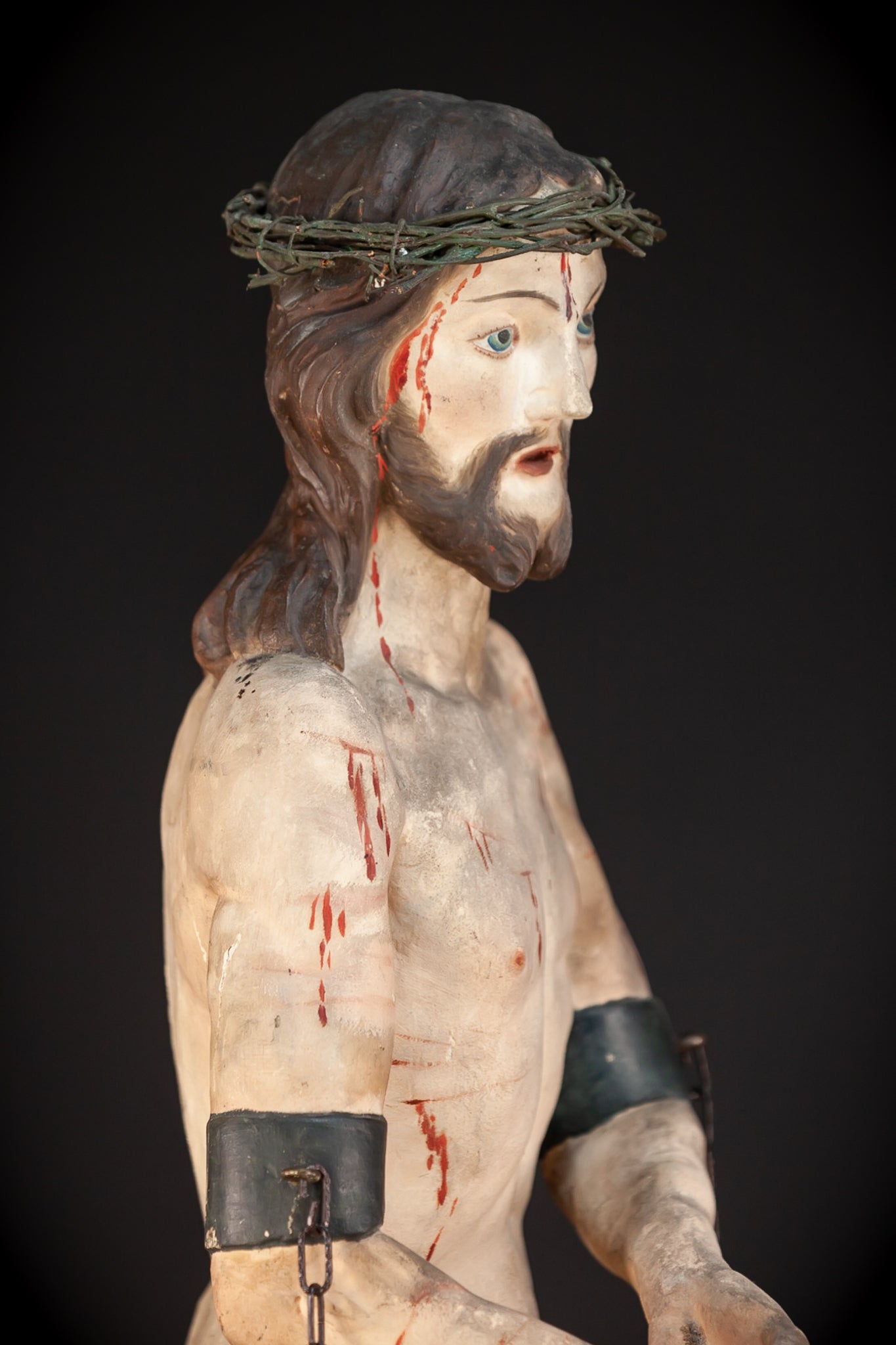 Flagellation of Christ Wooden Sculpture | 1600s / 1700s Antique | 36.6" / 93 cm