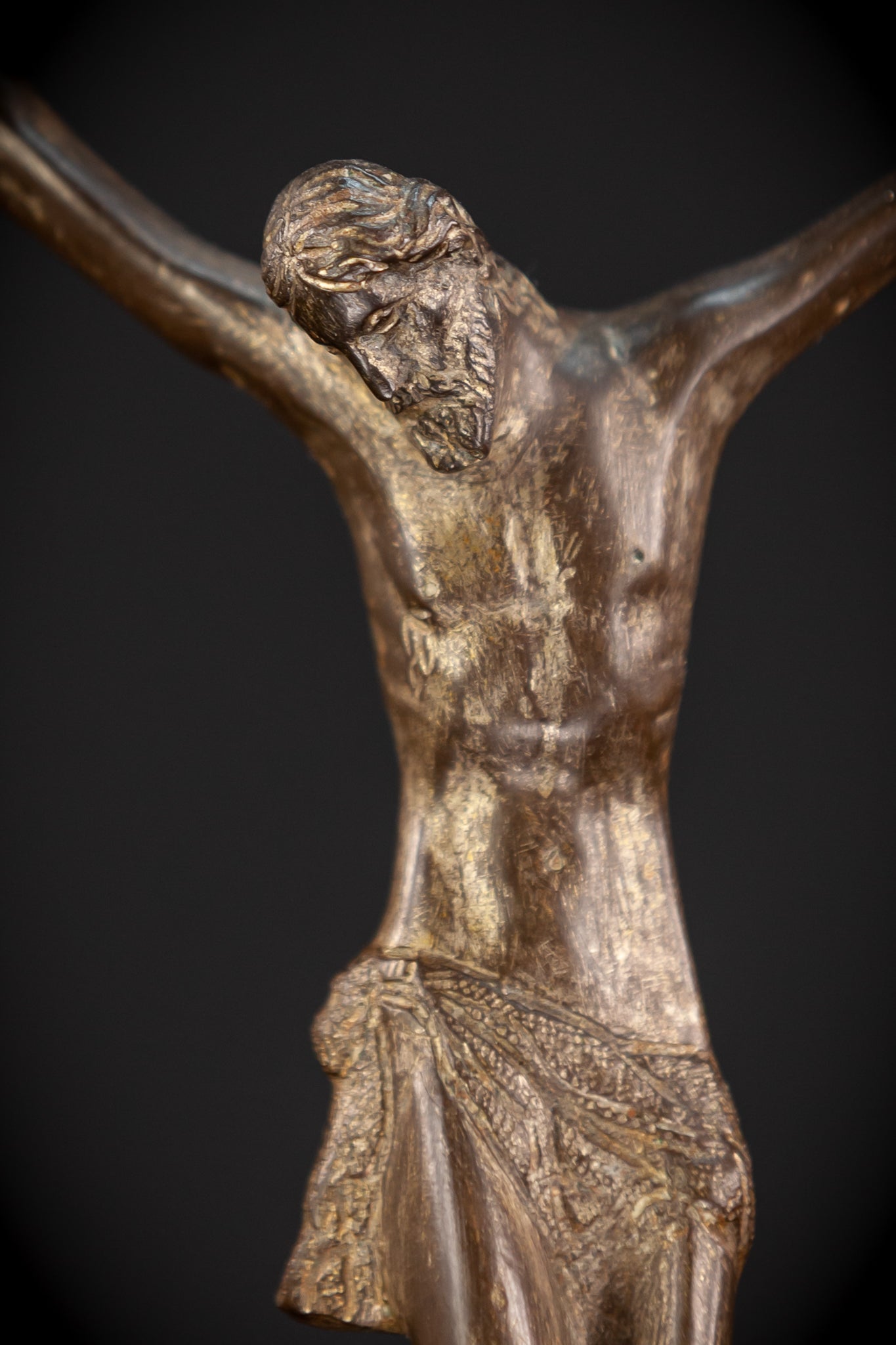 Corpus Christi Bronze Sculpture | 1500s Antique | 8.1" / 20.5 cm
