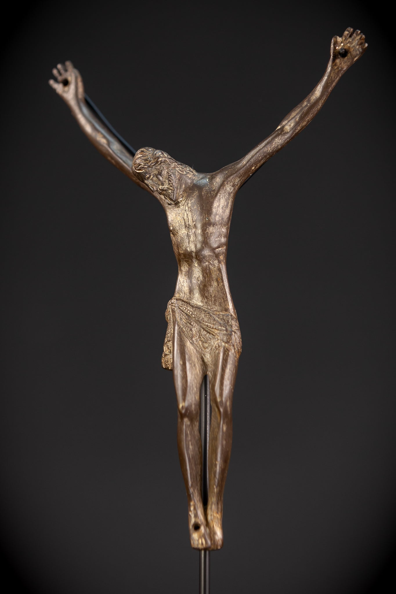 Corpus Christi Bronze Sculpture | 1500s Antique | 8.1" / 20.5 cm