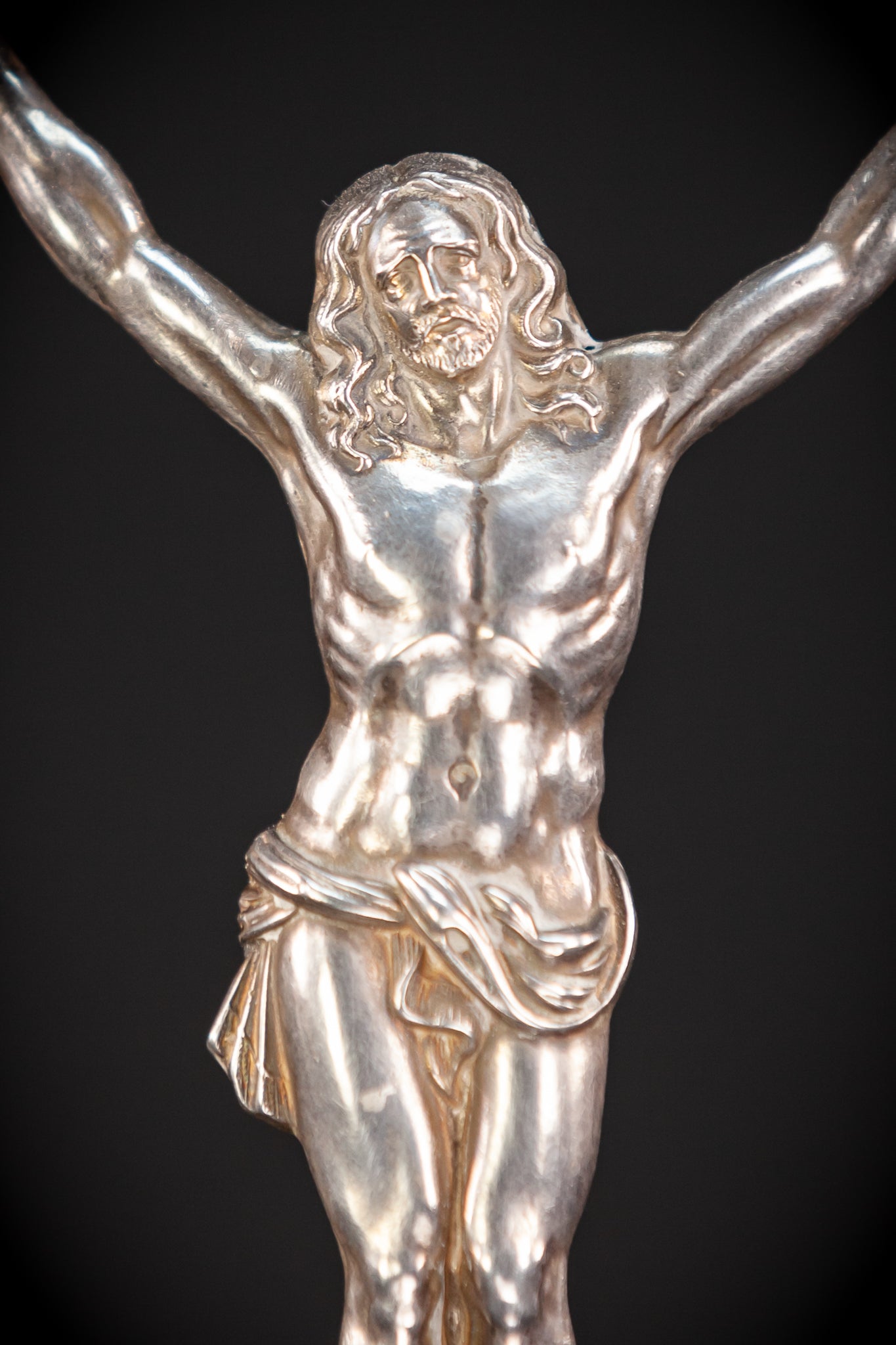 Corpus Christi Solid Silver Statue | 1700s Antique