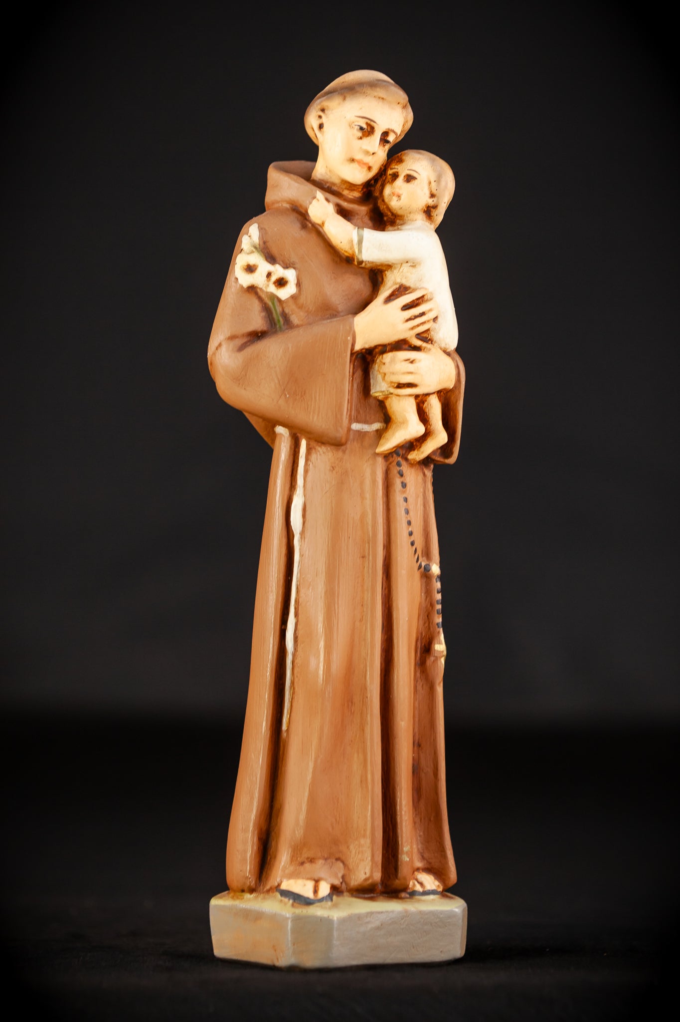 St Anthony Child Jesus Christ Plaster Statue 10.6"