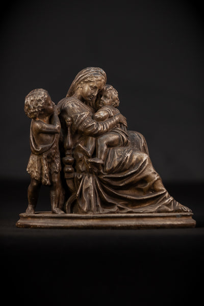 Madonna Della Sedia | Virgin Mary w Child Jesus St John Plaster | 7.5"
