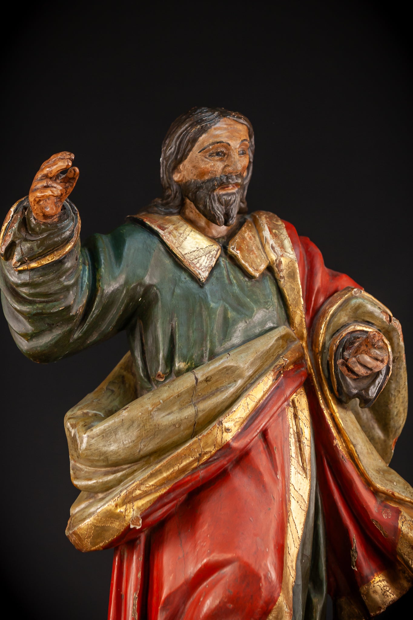 Saint Eligius 18th C. Wooden Sculpture | 1800s |  26.4”