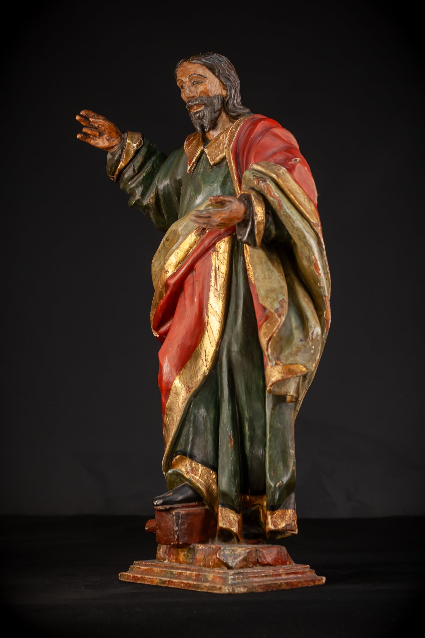 Saint Eligius 18th C. Wooden Sculpture | 1800s |  26.4”
