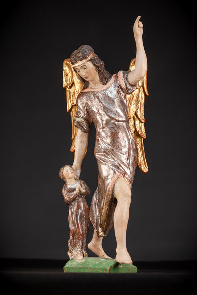 St Raphael The Archangel w Tobias Wooden | 20.5”