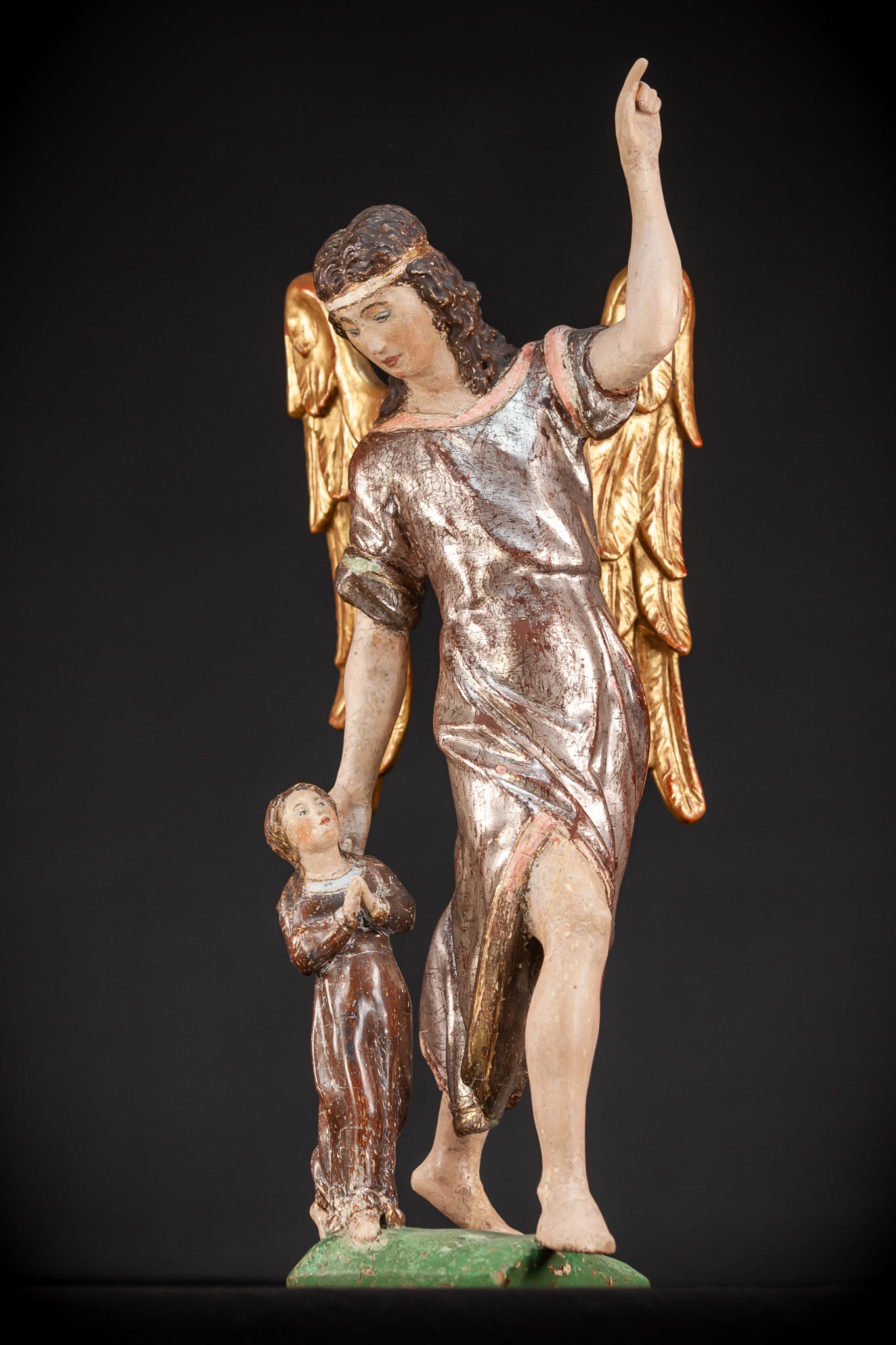 St Raphael The Archangel w Tobias Wooden | 20.5”