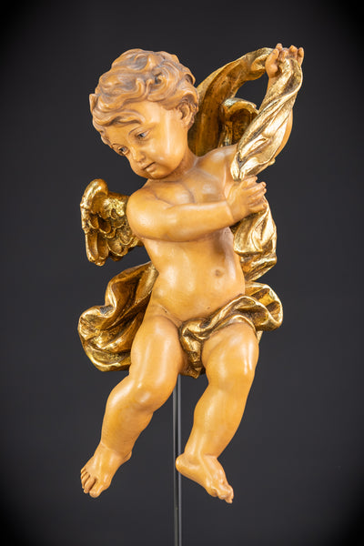 Angel Sculpture | Vintage Wood | 10.4"