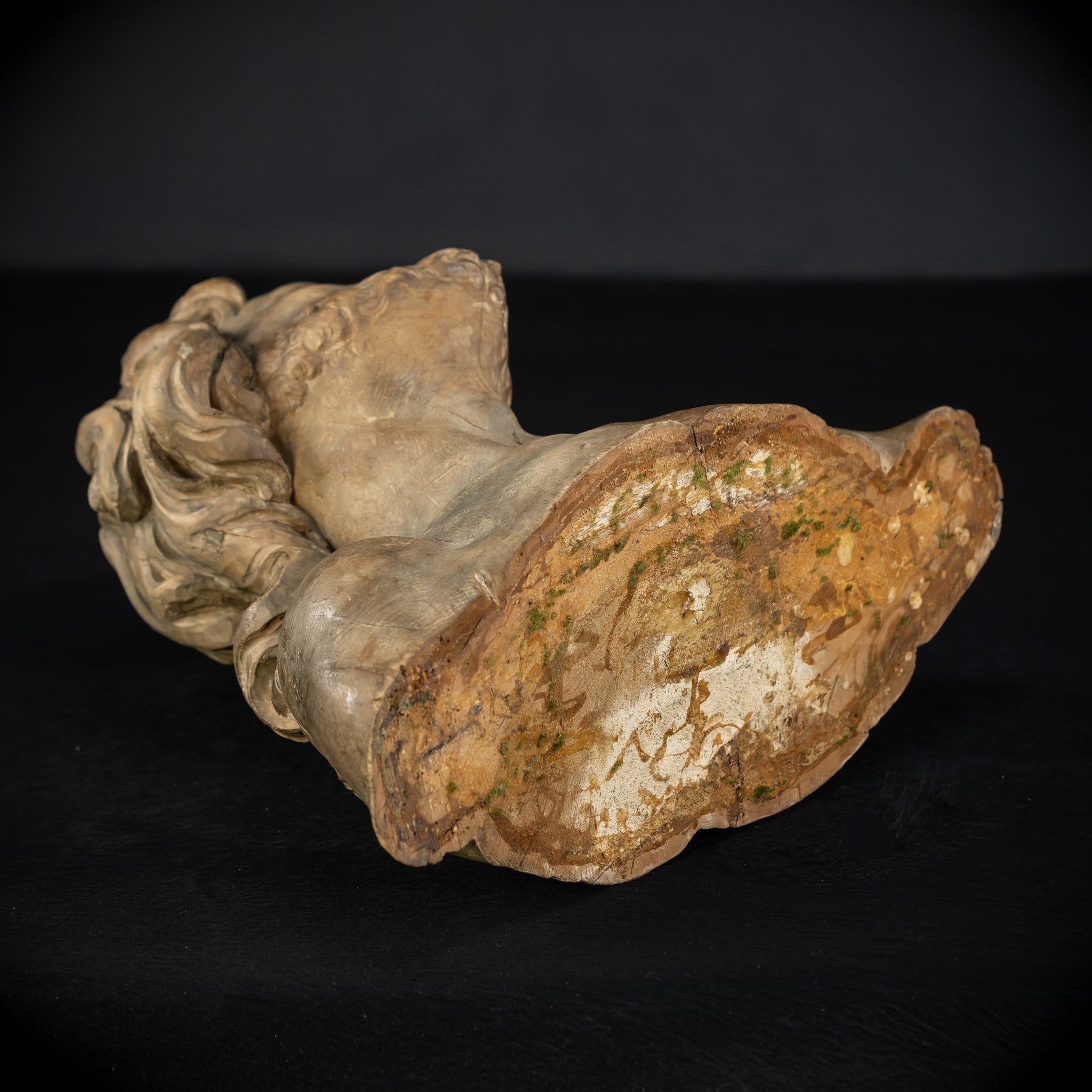 Jesus Bust Wood Carving | 16th Century Mannerism | 15" / 32.5 cm