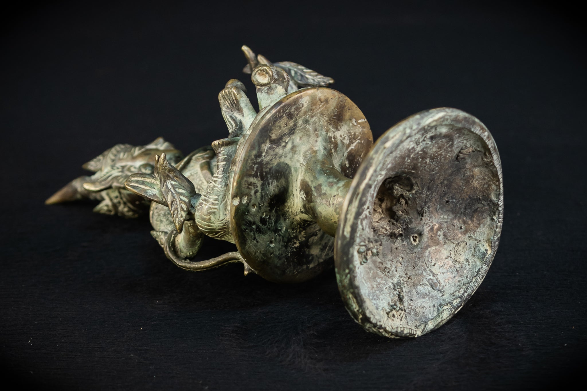 Bodhisattva on Rising Lotus Indonesian Bronze | 9.3" / 23.5 cm