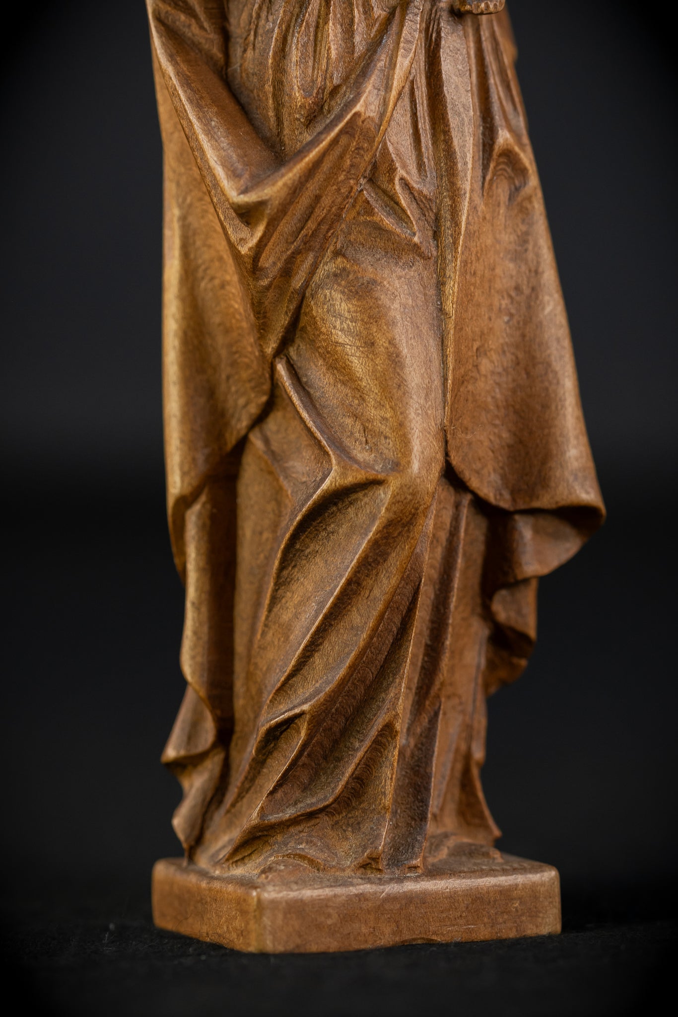 Virgin Mary Child Jesus Wooden | Antique Statue | 11”