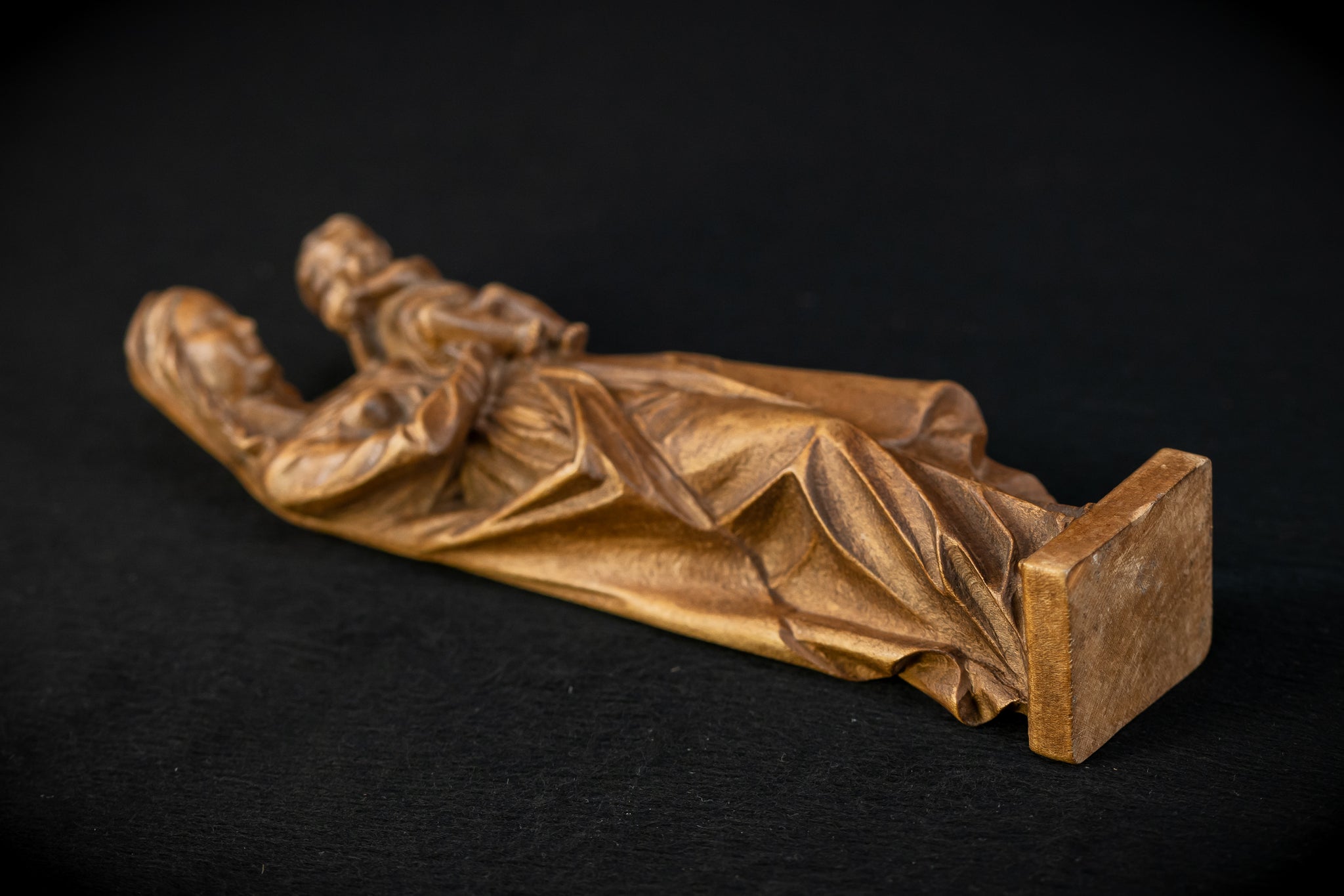 Virgin Mary Child Jesus Wooden | Antique Statue | 11”