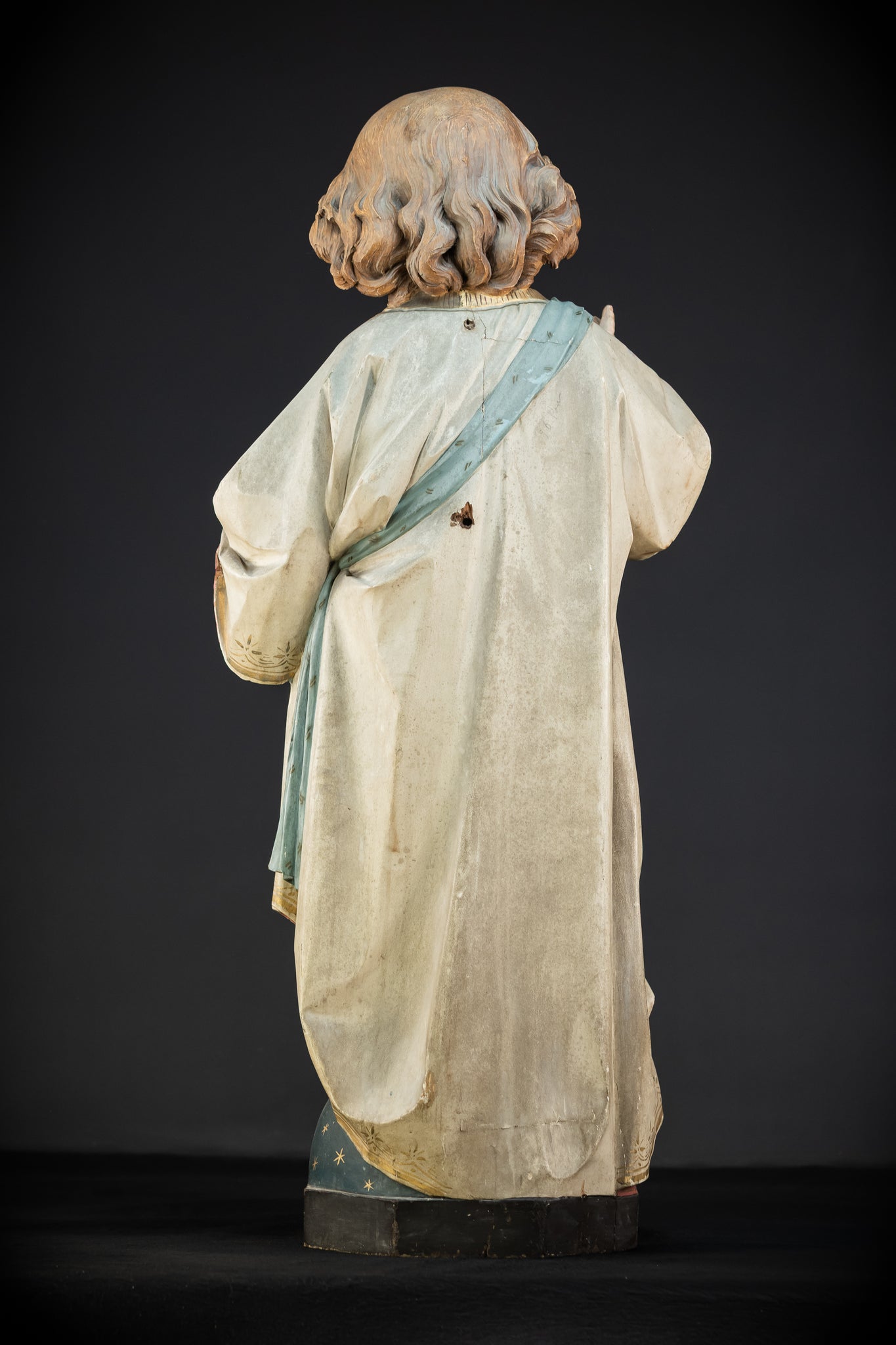 Infant Jesus of Prague Wooden Statue | 1800s Antique | 33.5" / 85 cm