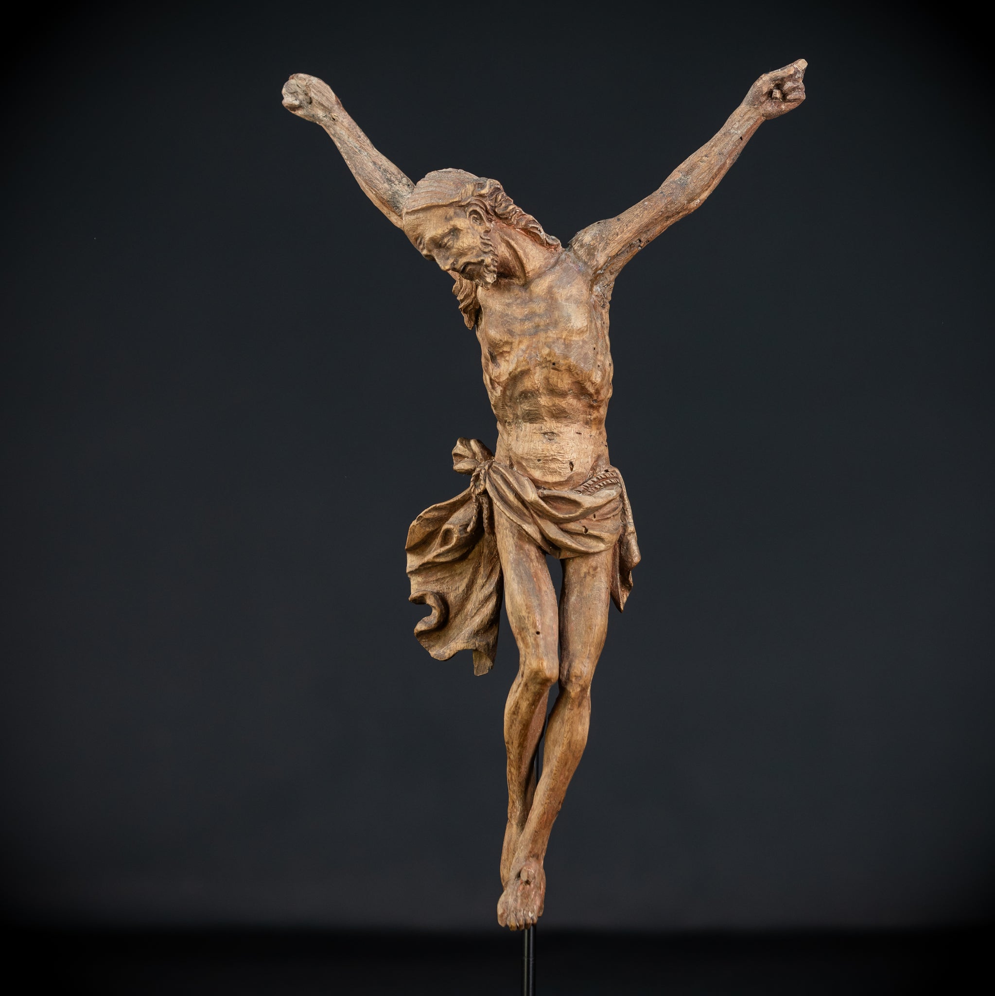 Corpus Christi Sculpture | 1700s Antique 11.8"