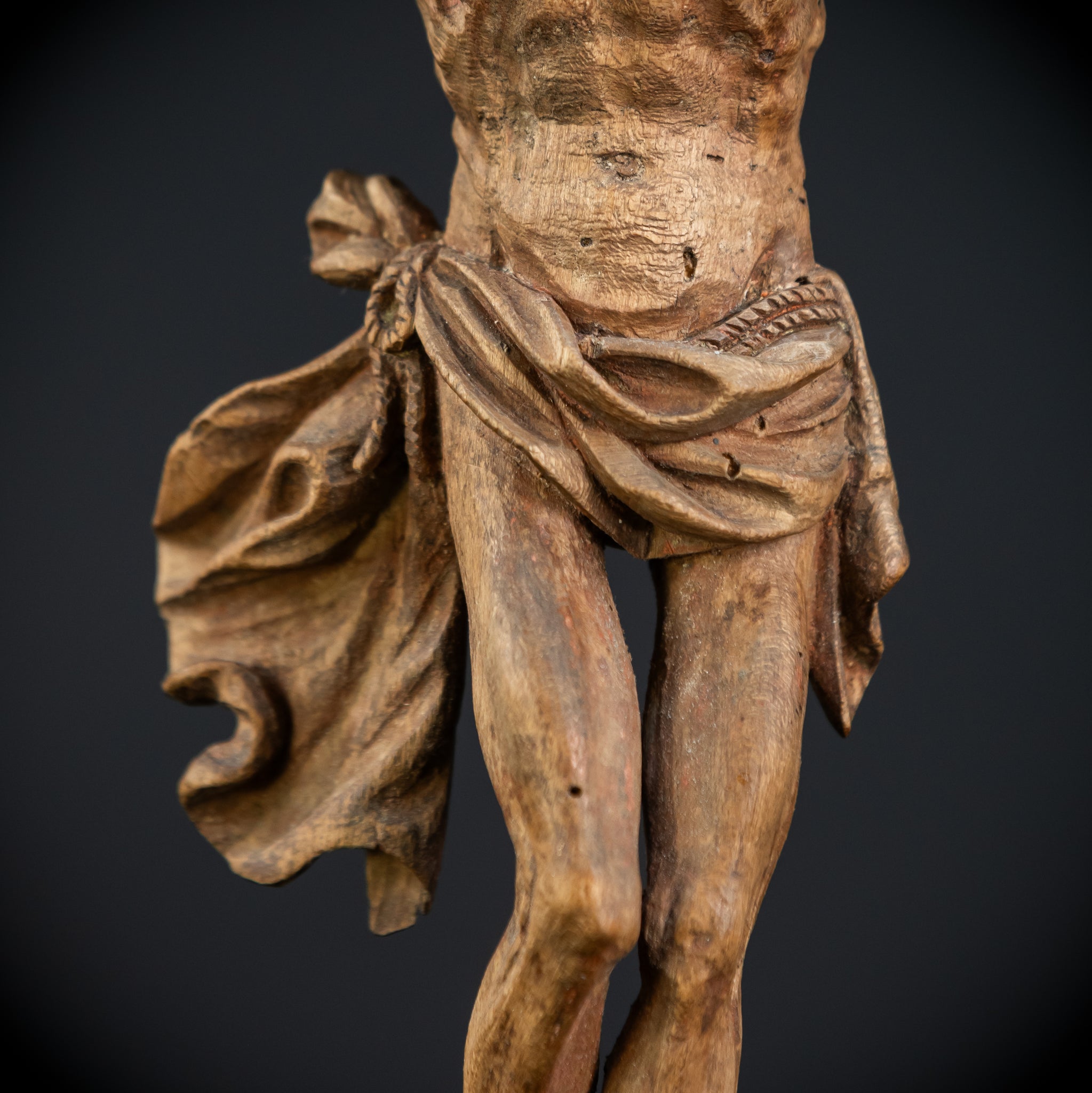 Corpus Christi Sculpture | 1700s Antique 11.8"