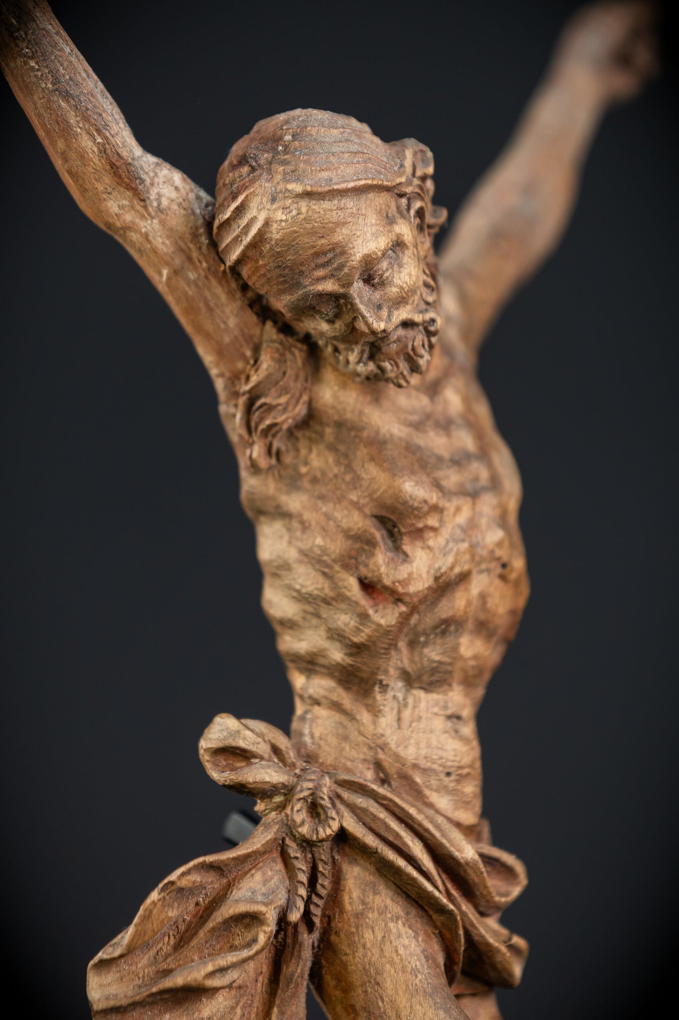 Corpus Christi Sculpture | 1700s Antique 11.8"