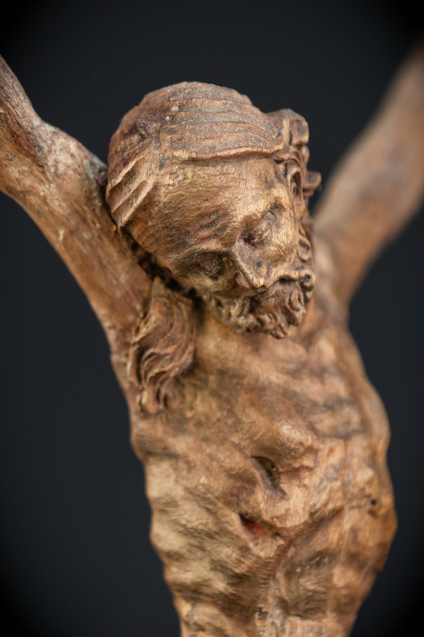 Corpus Christi Sculpture | 1700s Antique 11.8"