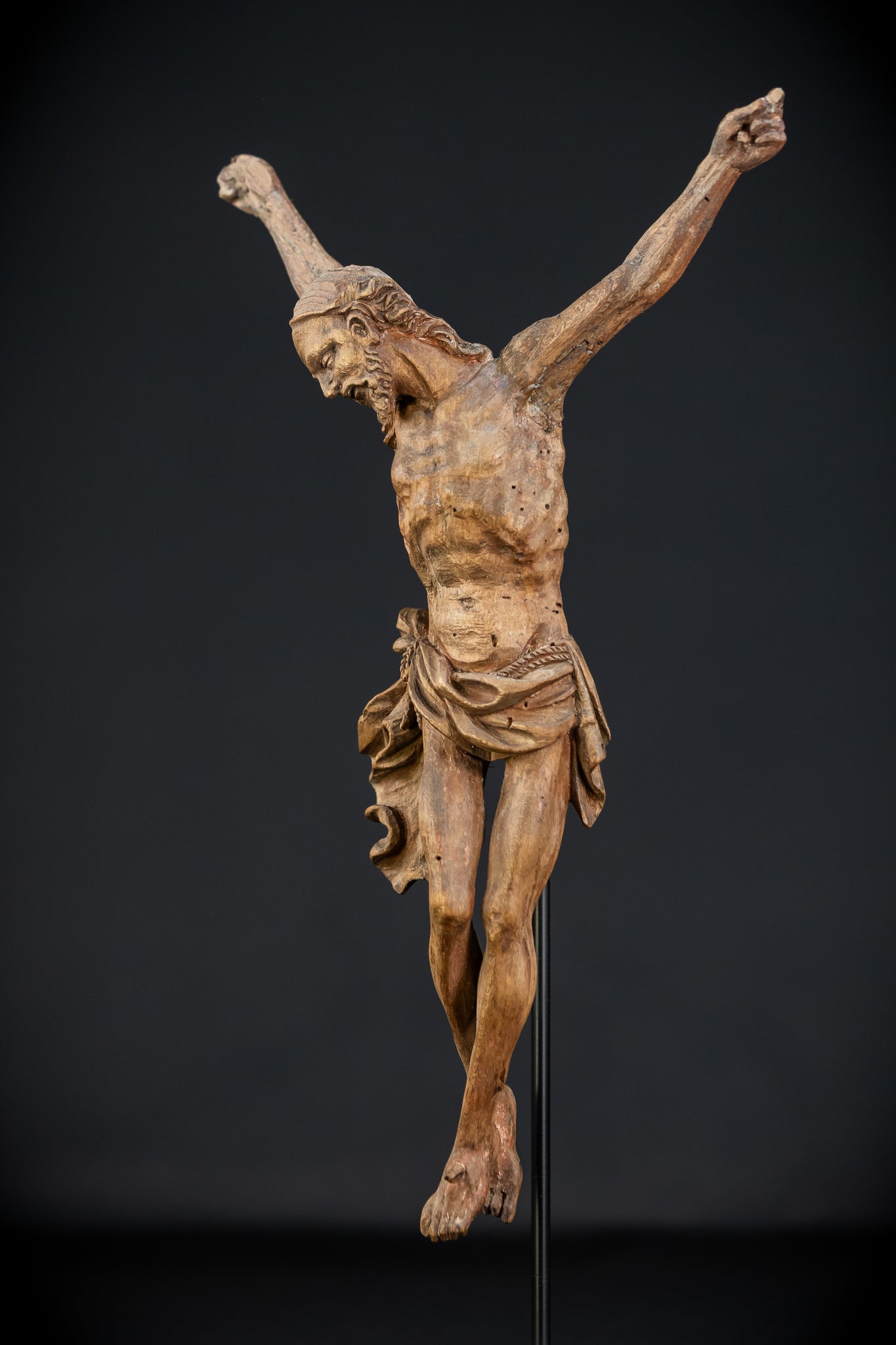 Corpus Christi Sculpture | 1700s Antique 11.8"