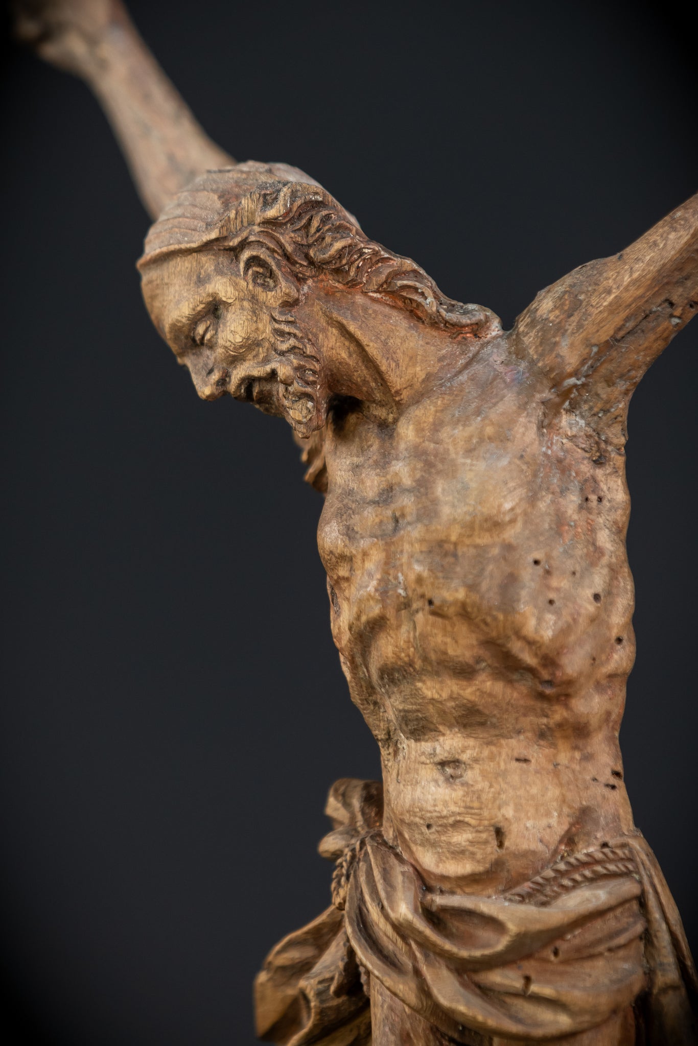 Corpus Christi Sculpture | 1700s Antique 11.8"