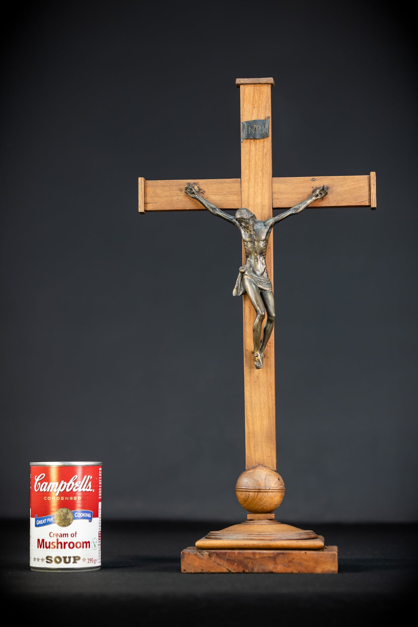 Renaissance Crucifix | Italian 1500s Bronze Corpus | 18.5"