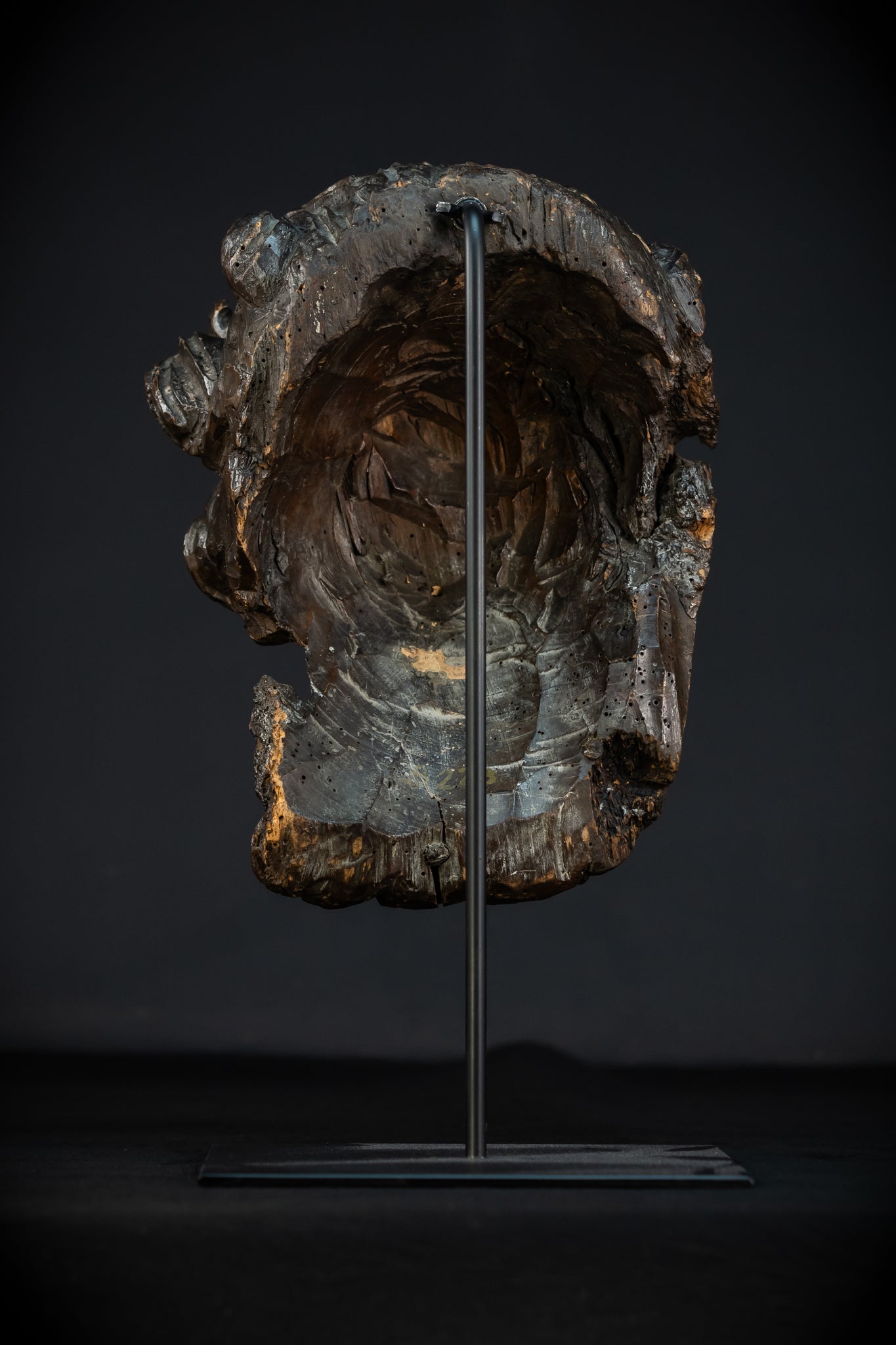 Angel Wood Carving | 1700s Antique | 12.2" / 31 cm