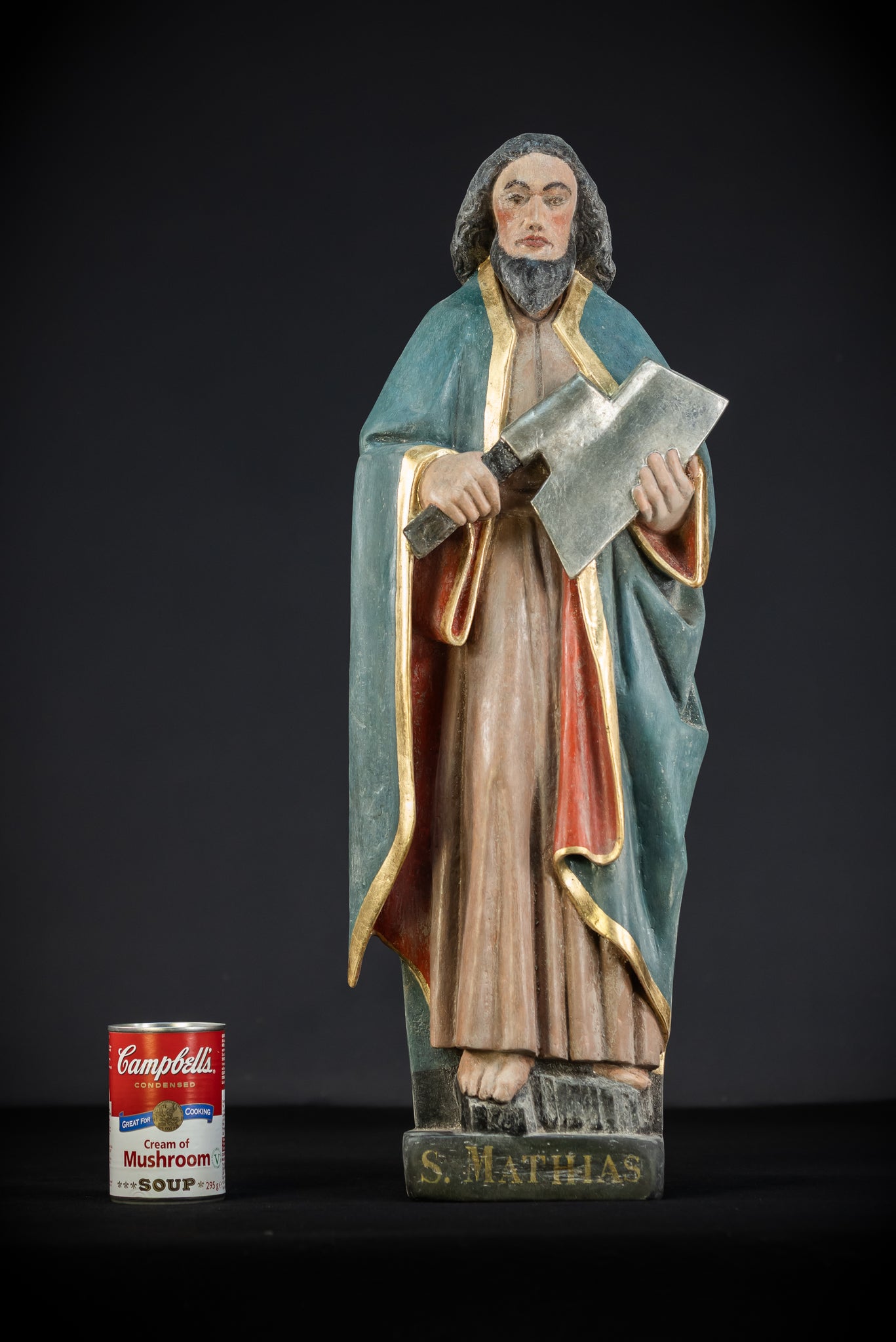 RARE Gothic Saint Matthias Statue | 1500s | 24.2”