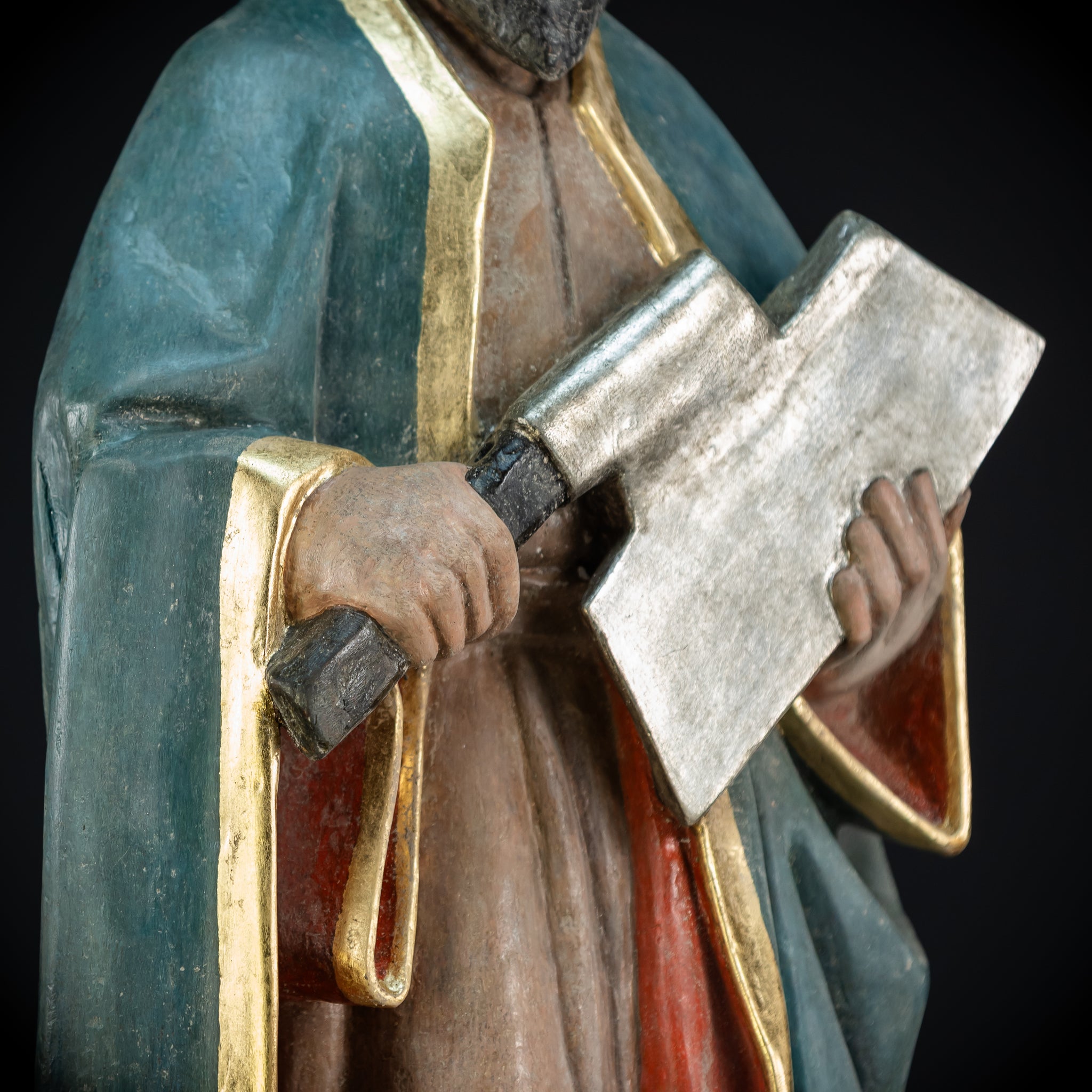 RARE Gothic Saint Matthias Statue | 1500s | 24.2”