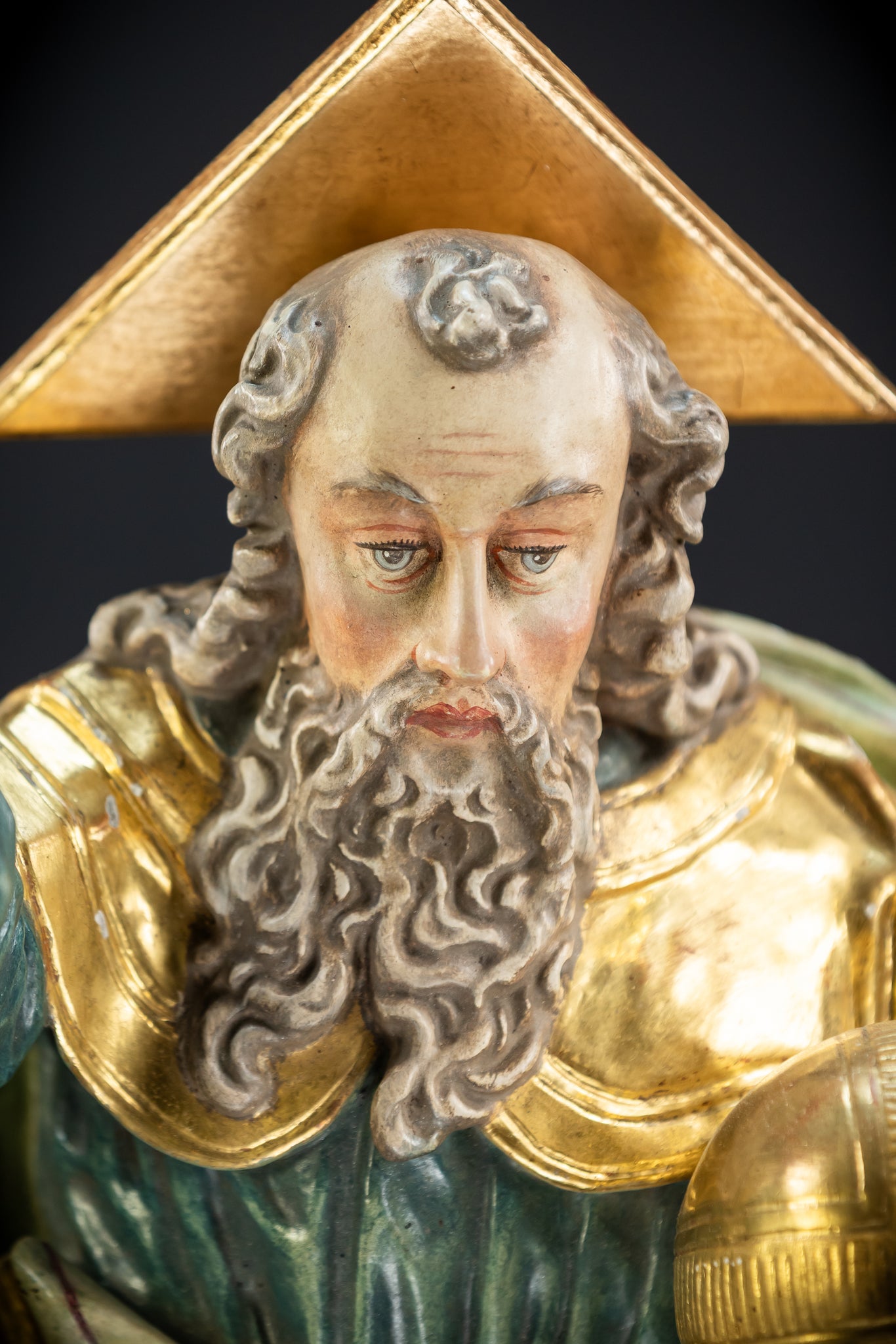 God The Father Sculpture | 1700s Antique | 15" / 38 cm
