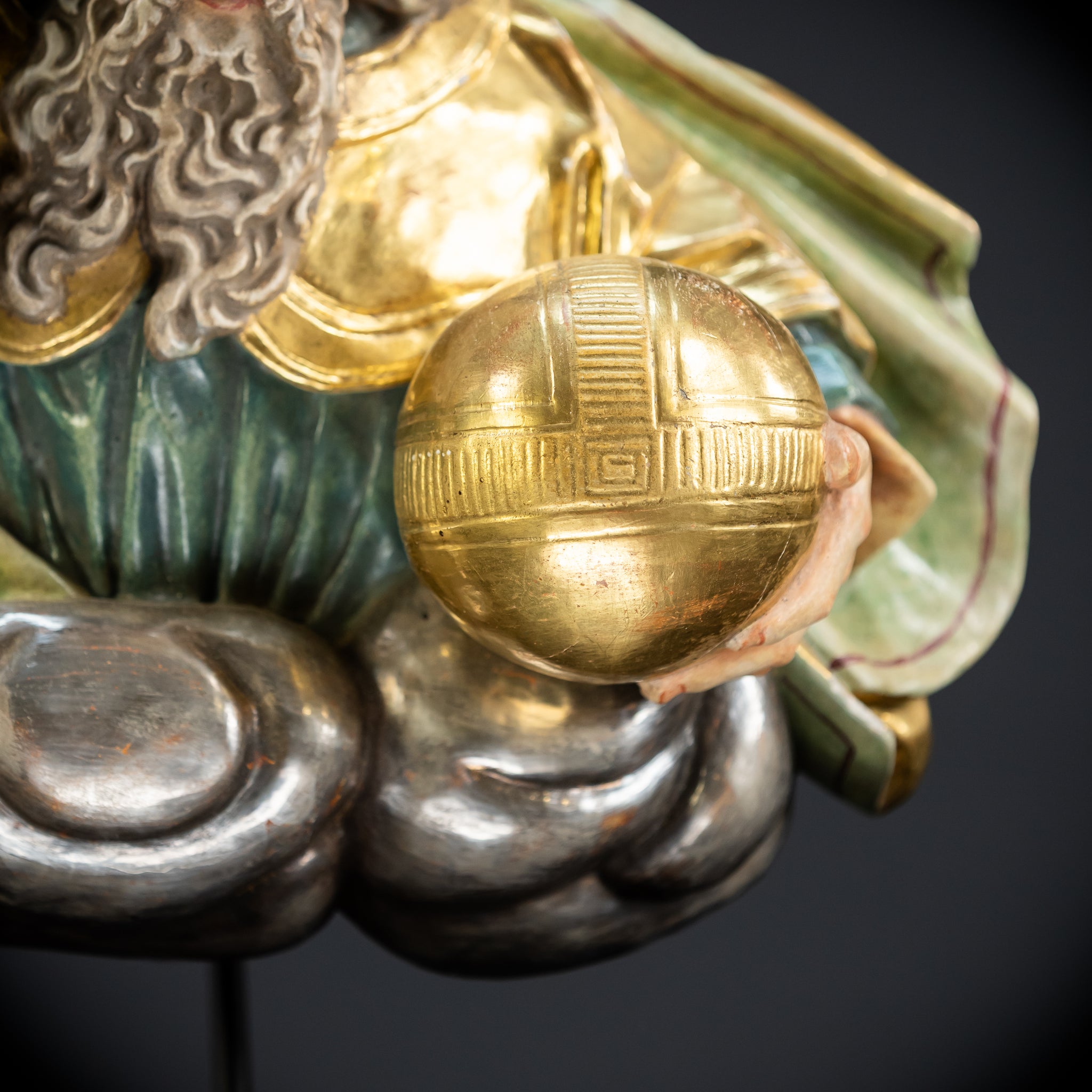 God The Father Sculpture | 1700s Antique | 15" / 38 cm