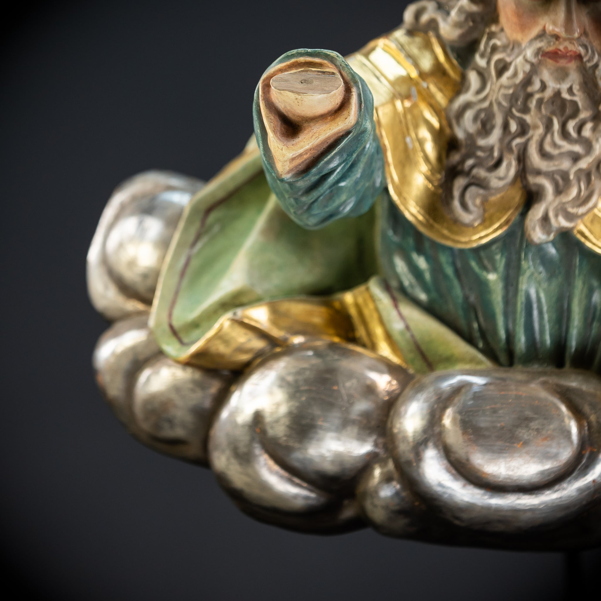 God The Father Sculpture | 1700s Antique | 15" / 38 cm