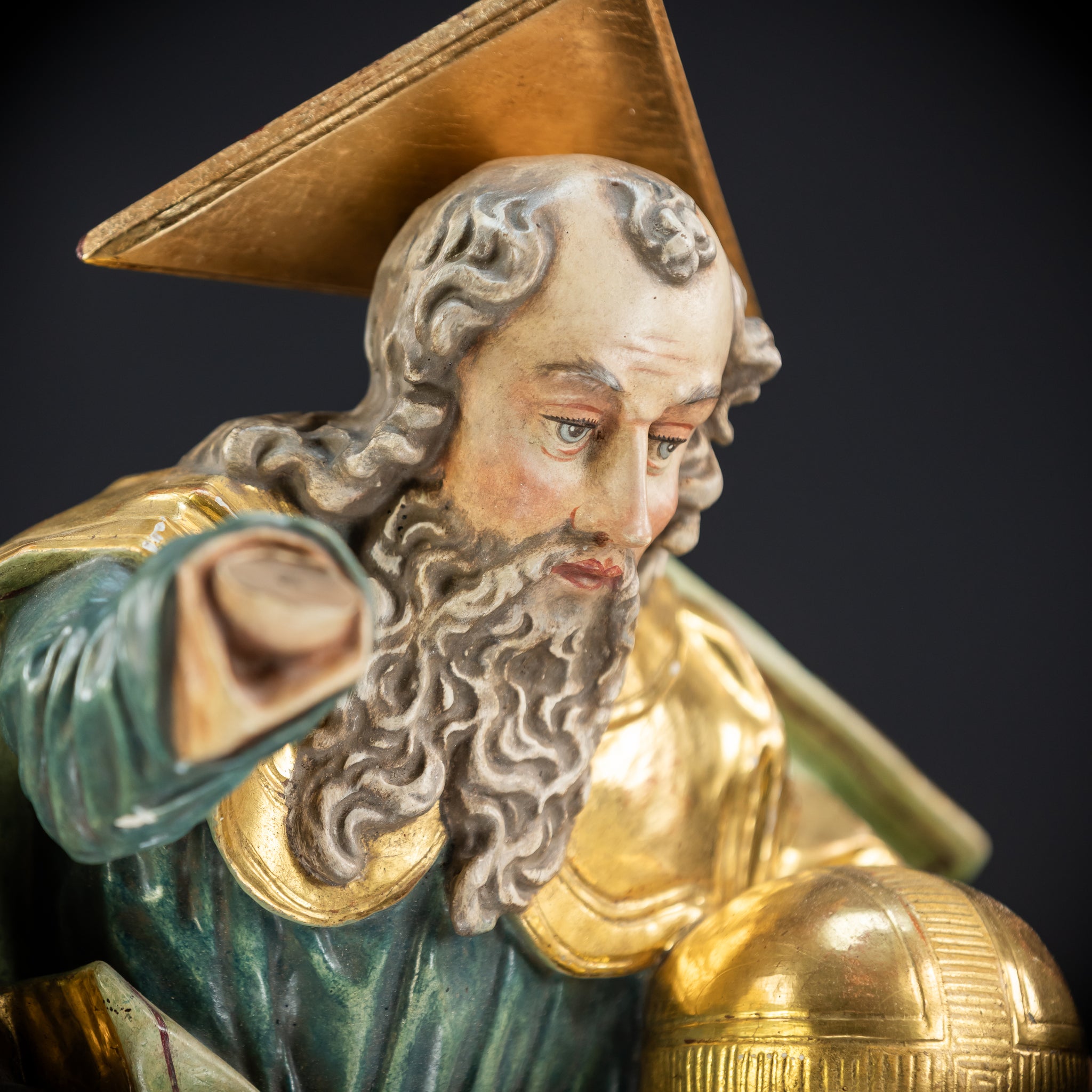 God The Father Sculpture | 1700s Antique | 15" / 38 cm