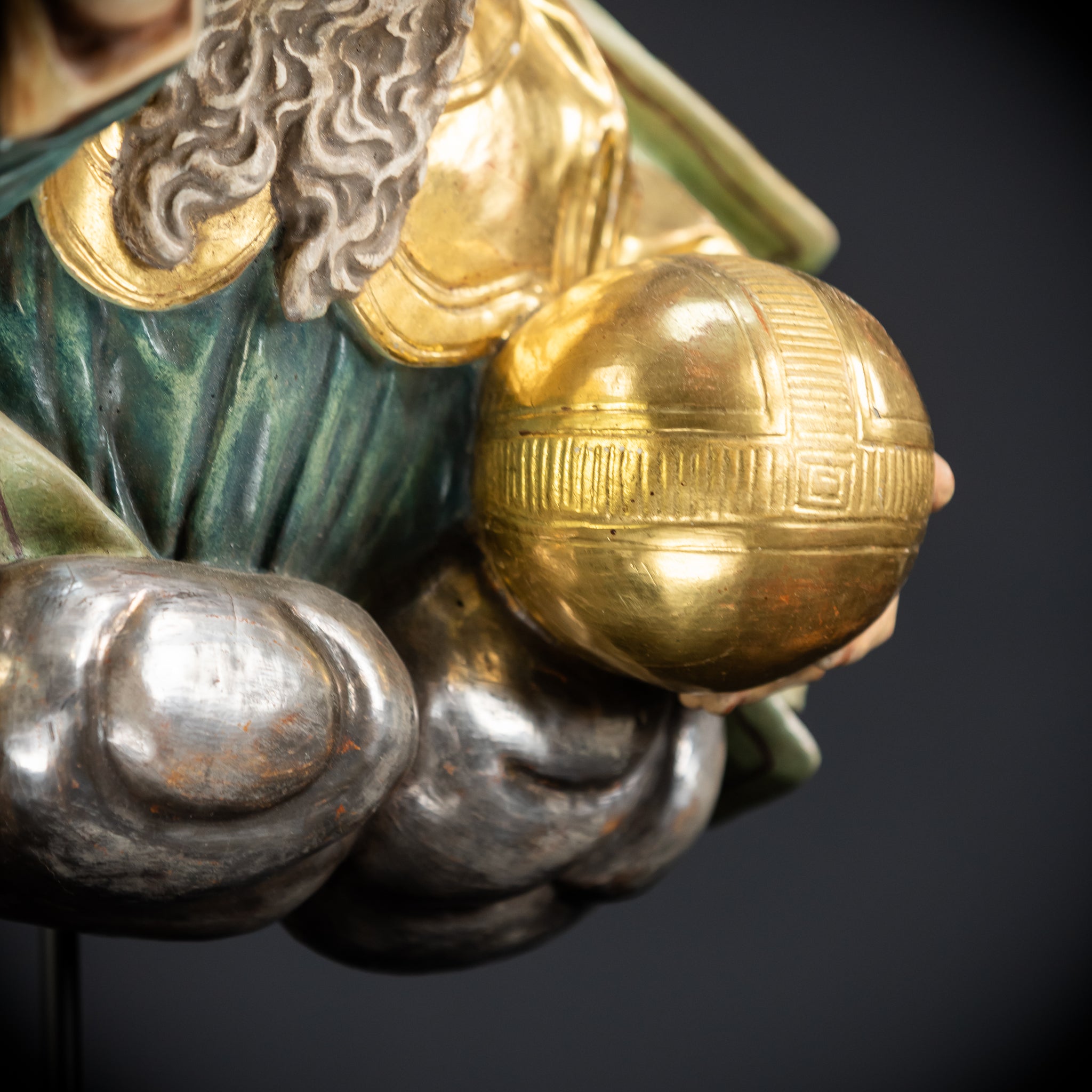 God The Father Sculpture | 1700s Antique | 15" / 38 cm