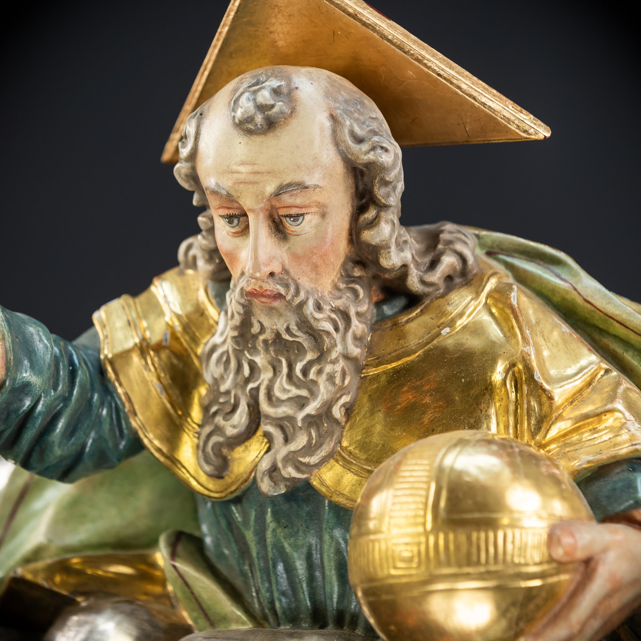 God The Father Sculpture | 1700s Antique | 15" / 38 cm