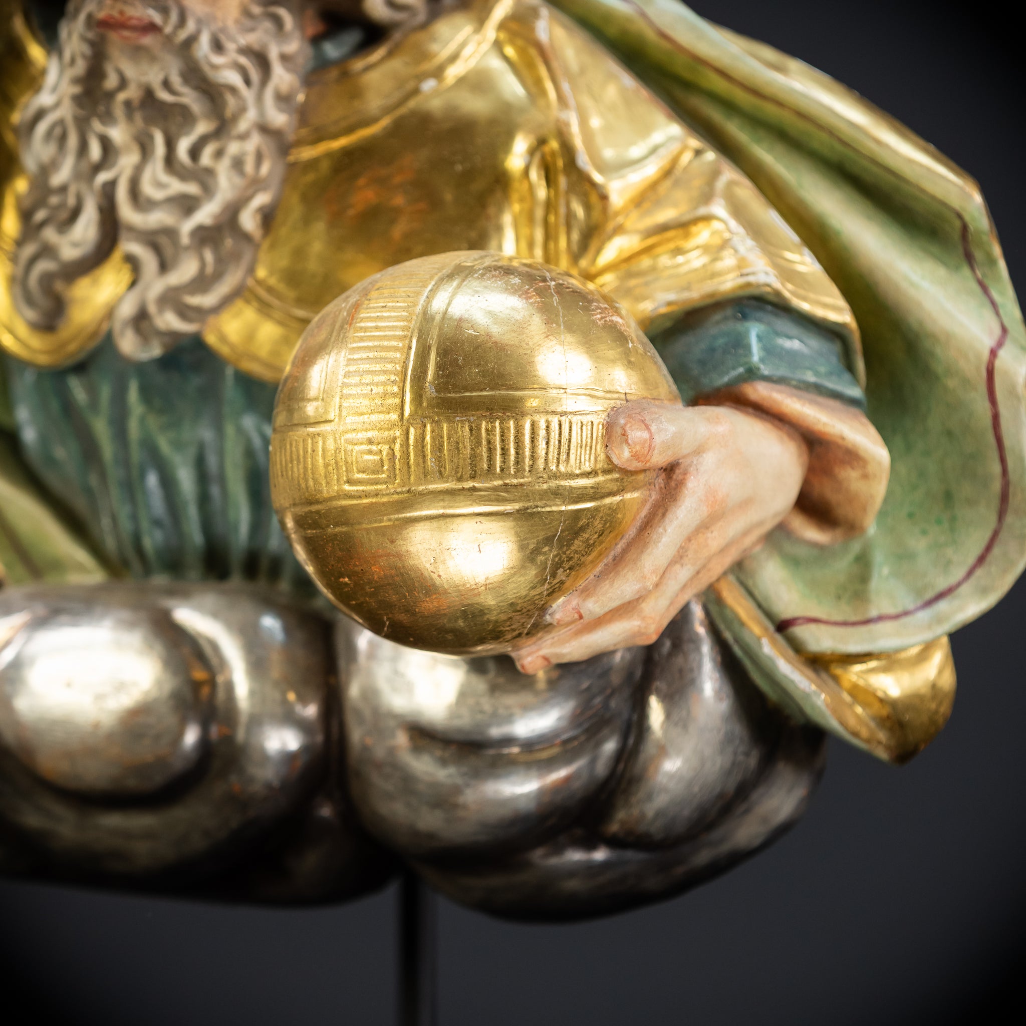 God The Father Sculpture | 1700s Antique | 15" / 38 cm