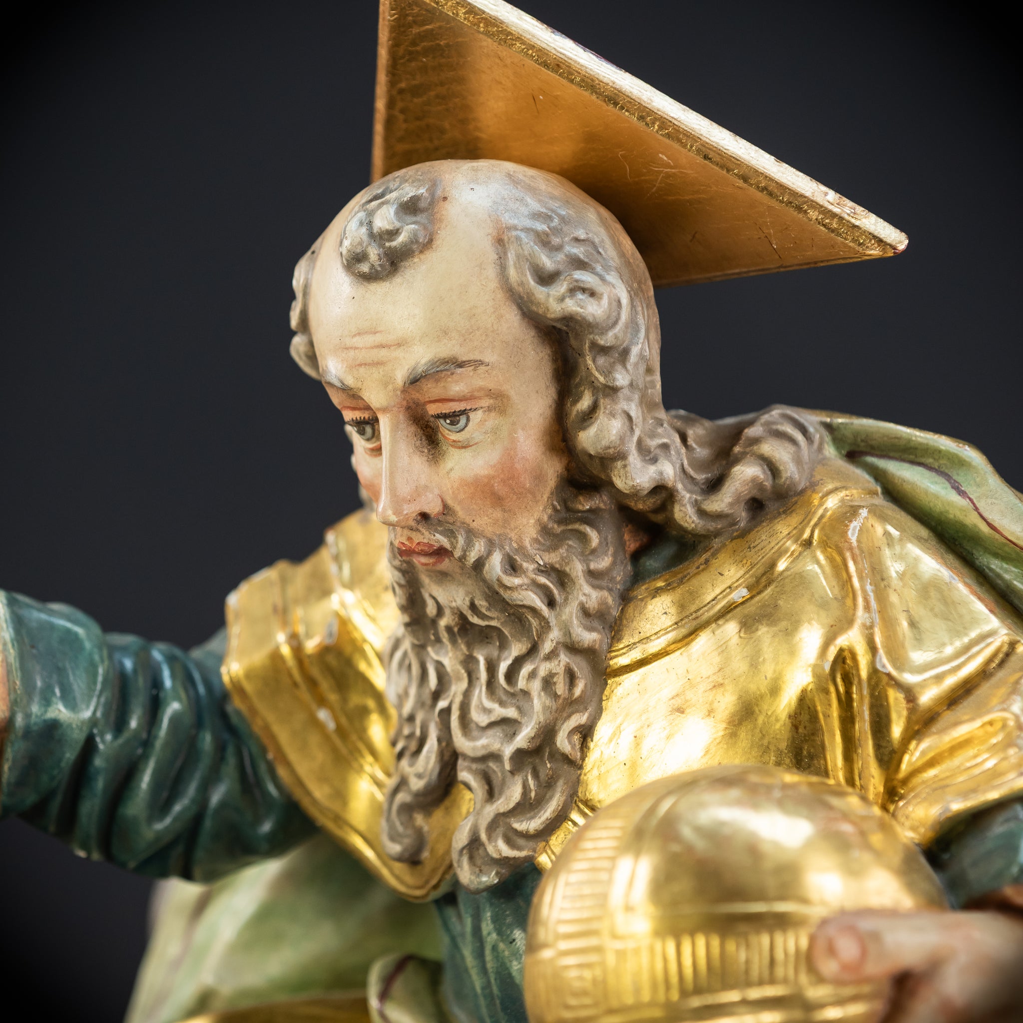 God The Father Sculpture | 1700s Antique | 15" / 38 cm