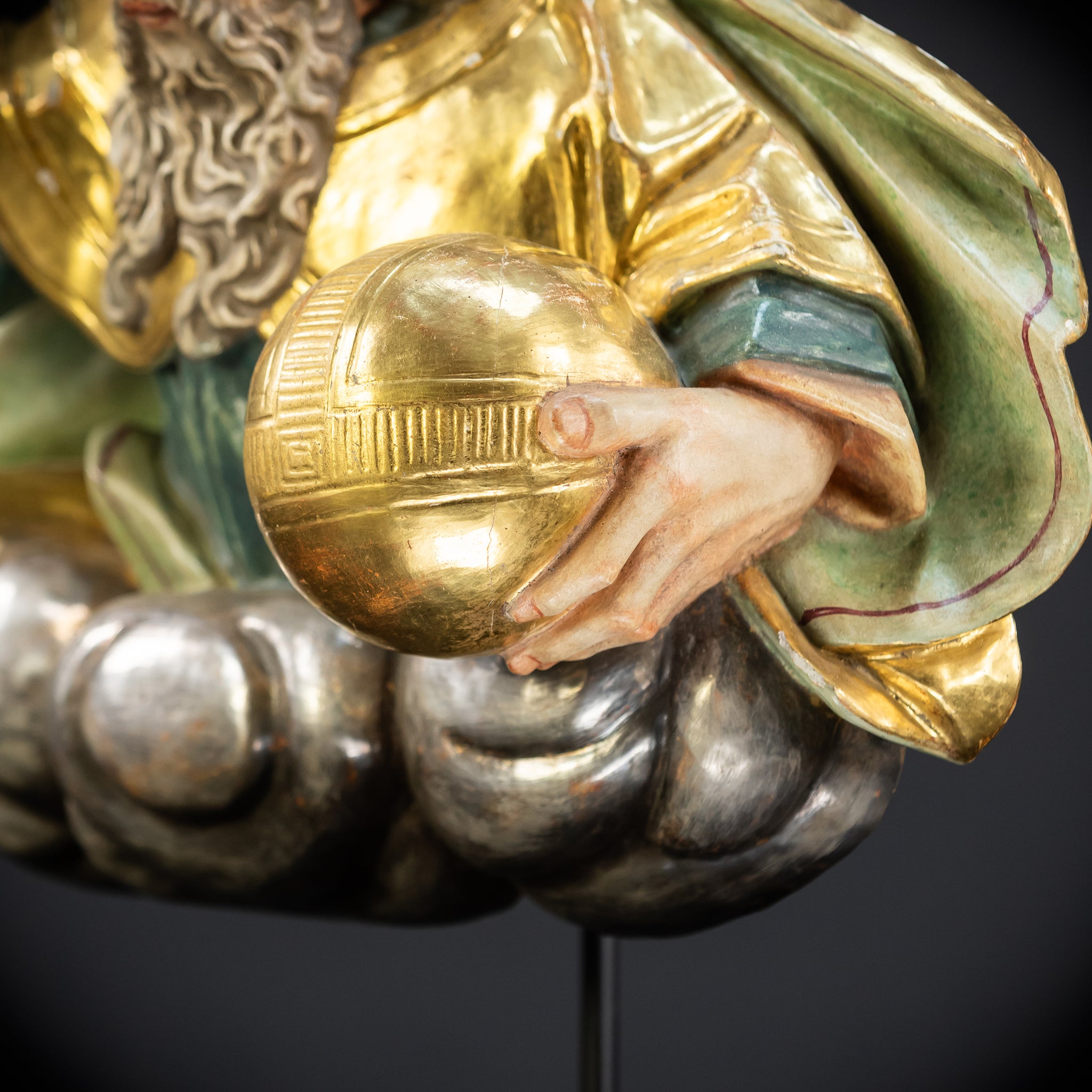 God The Father Sculpture | 1700s Antique | 15" / 38 cm