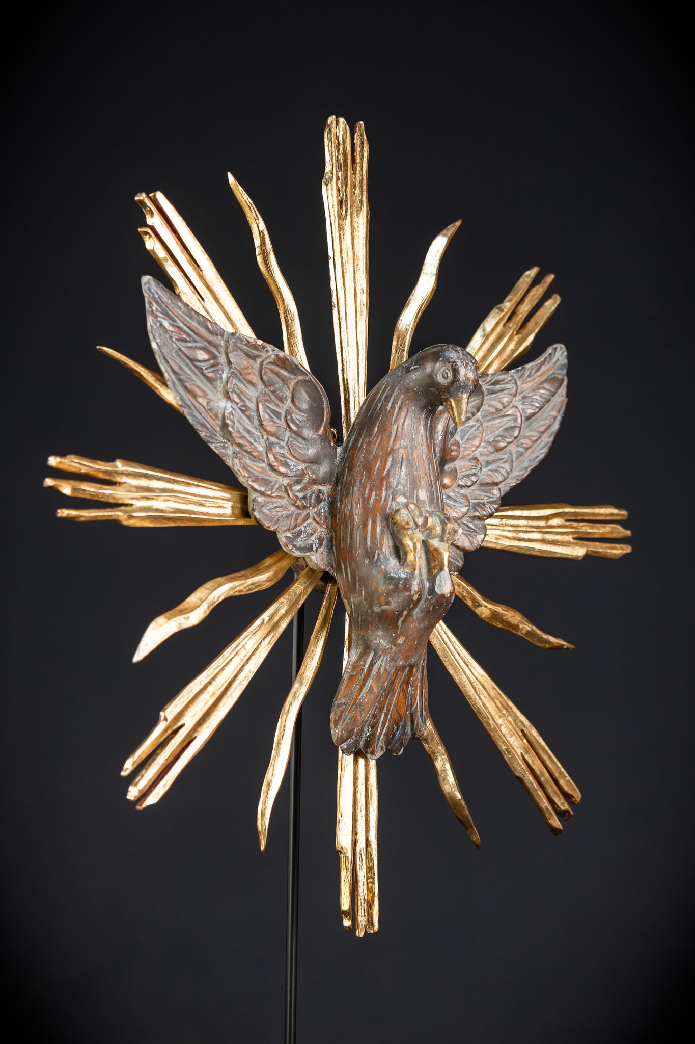 God The Holy Spirit Statue | 1700s Antique 17.5" / 44.5 cm