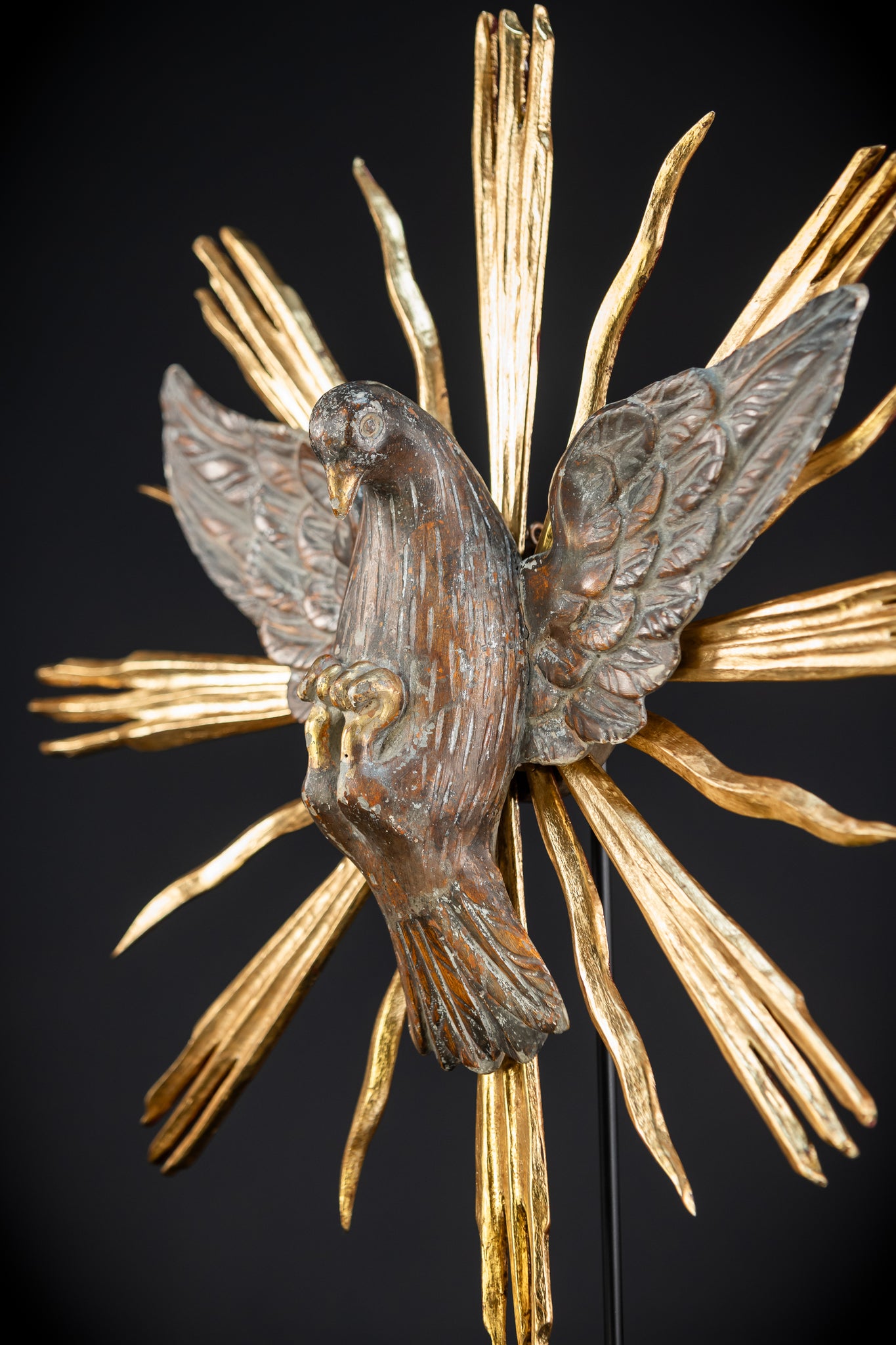 God The Holy Spirit Statue | 1700s Antique 17.5" / 44.5 cm